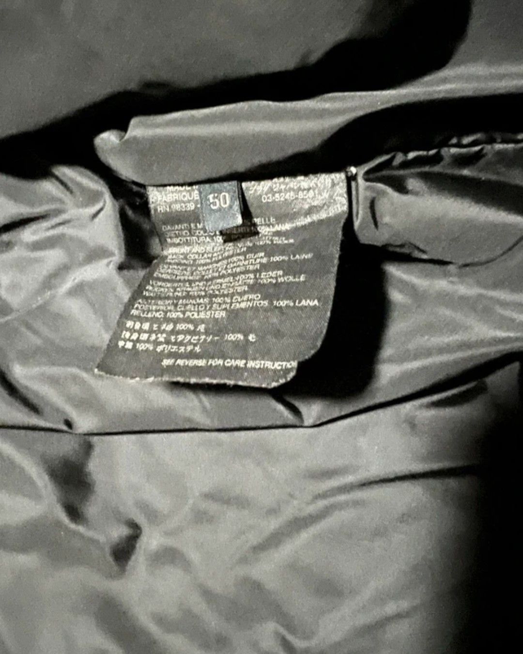 Prada RARE PRADA MAIN LINE LEATHER FRONT WOOL JACKET Size US M / EU 48-50 / 2 - 7 Thumbnail