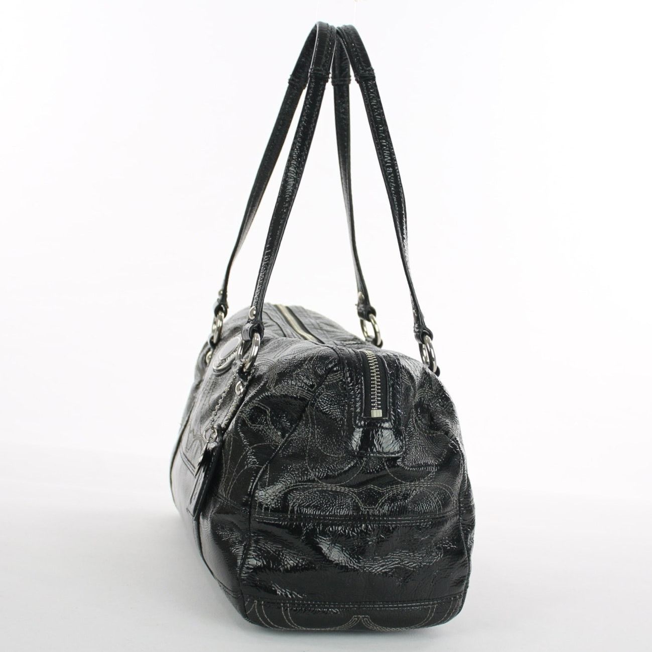 Coach Coach Black Embossed Patent Leather C Stitched Shoulder Bag Size ONE SIZE - 3 Thumbnail