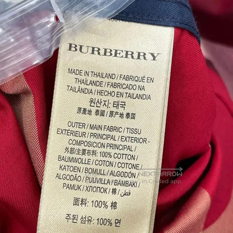 Burberry Burberry Red Cotton Check Long Sleeve Shirt. Size US S / EU 44-46 / 1 - 9 Thumbnail