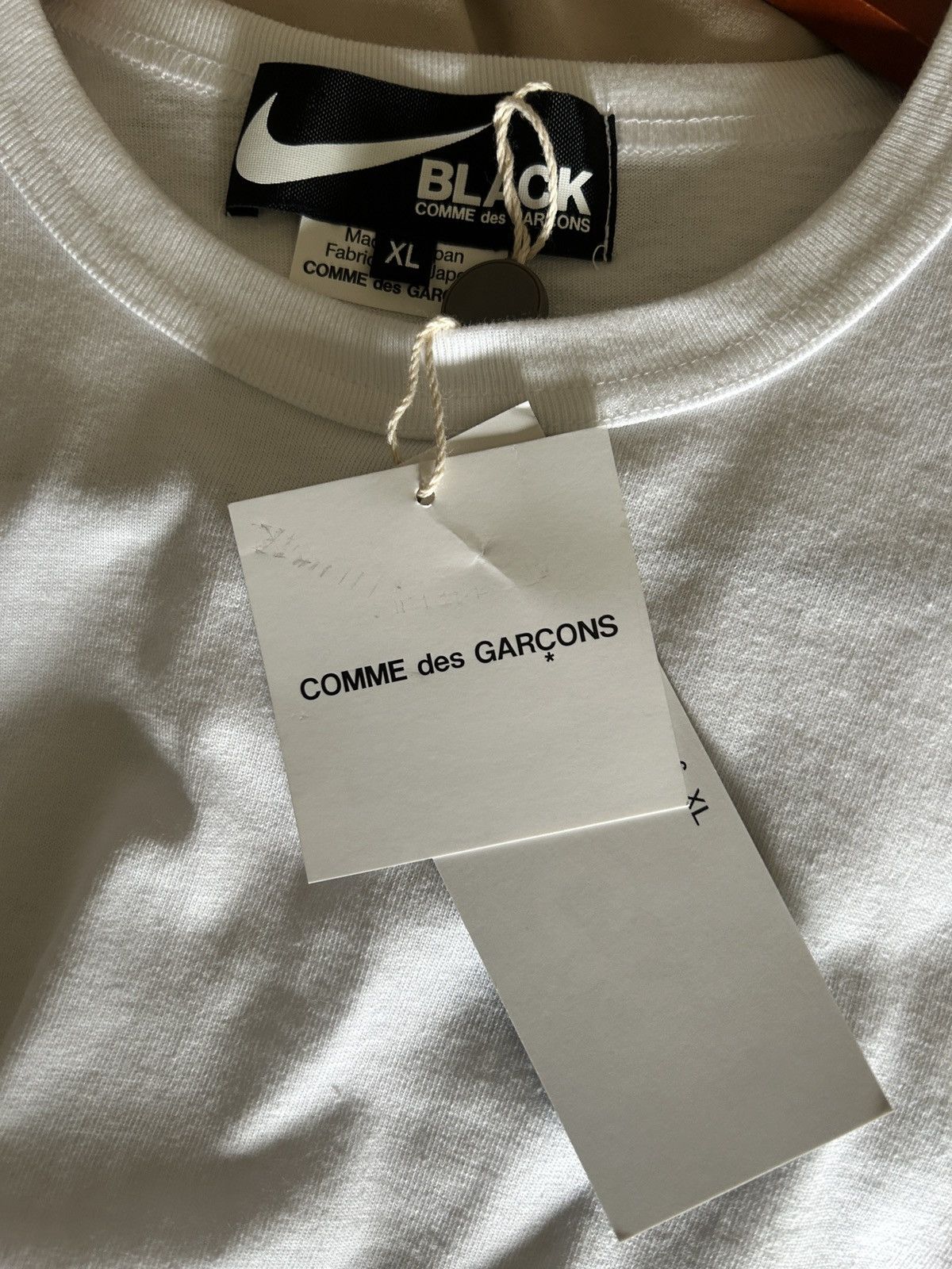 Comme des Garcons × Nike Nike x CDG blackt shirt black short sleeve collab comme🇯🇵🎌 Size US XL / EU 56 / 4 - 3 Thumbnail