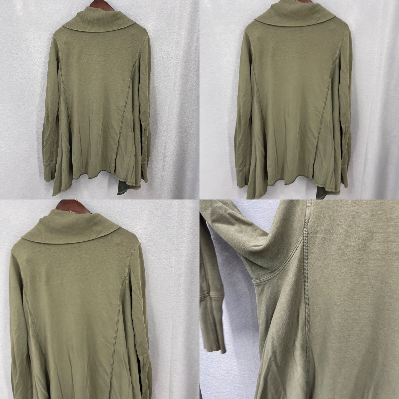 Hard Tail Hard Tail Forever Asymmetric Full Zip Sweater Womens S Grunge Sweatshirt Boho Size S / US 4 / IT 40 - 9 Thumbnail