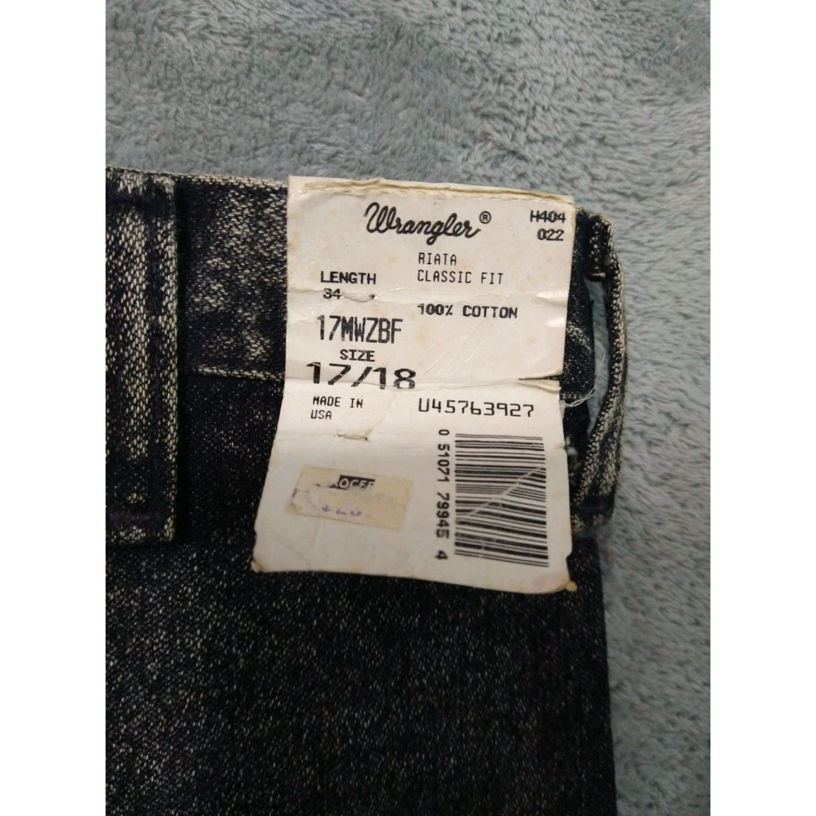 Wrangler VINTAGE Wrangler Jeans Womens 5-Pocket Denim Mom 17 x 34 Black USA 1980s Womens Jeans Size 38" / US 16 / IT 52 - 7 Thumbnail