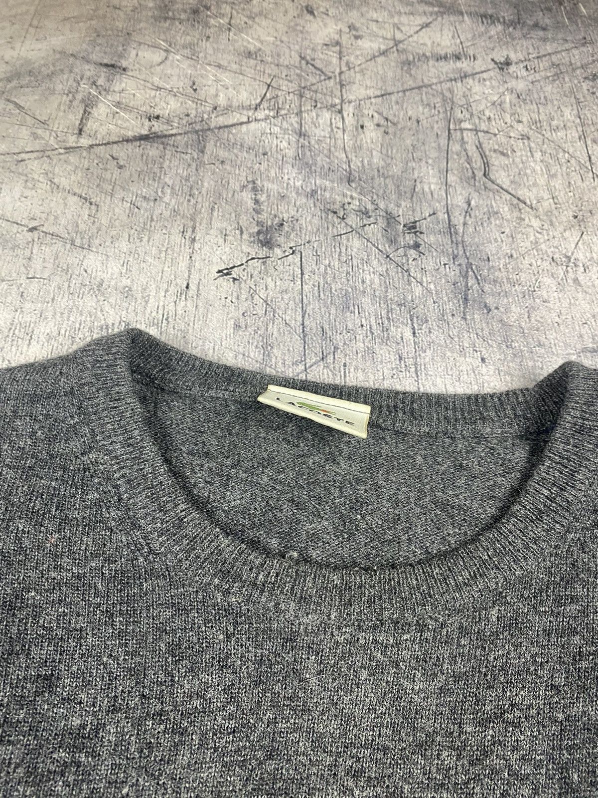 Lacoste Vintage Lacoste Wool Sweater Men's Size L Gray 90's Size US L / EU 52-54 / 3 - 9 Thumbnail