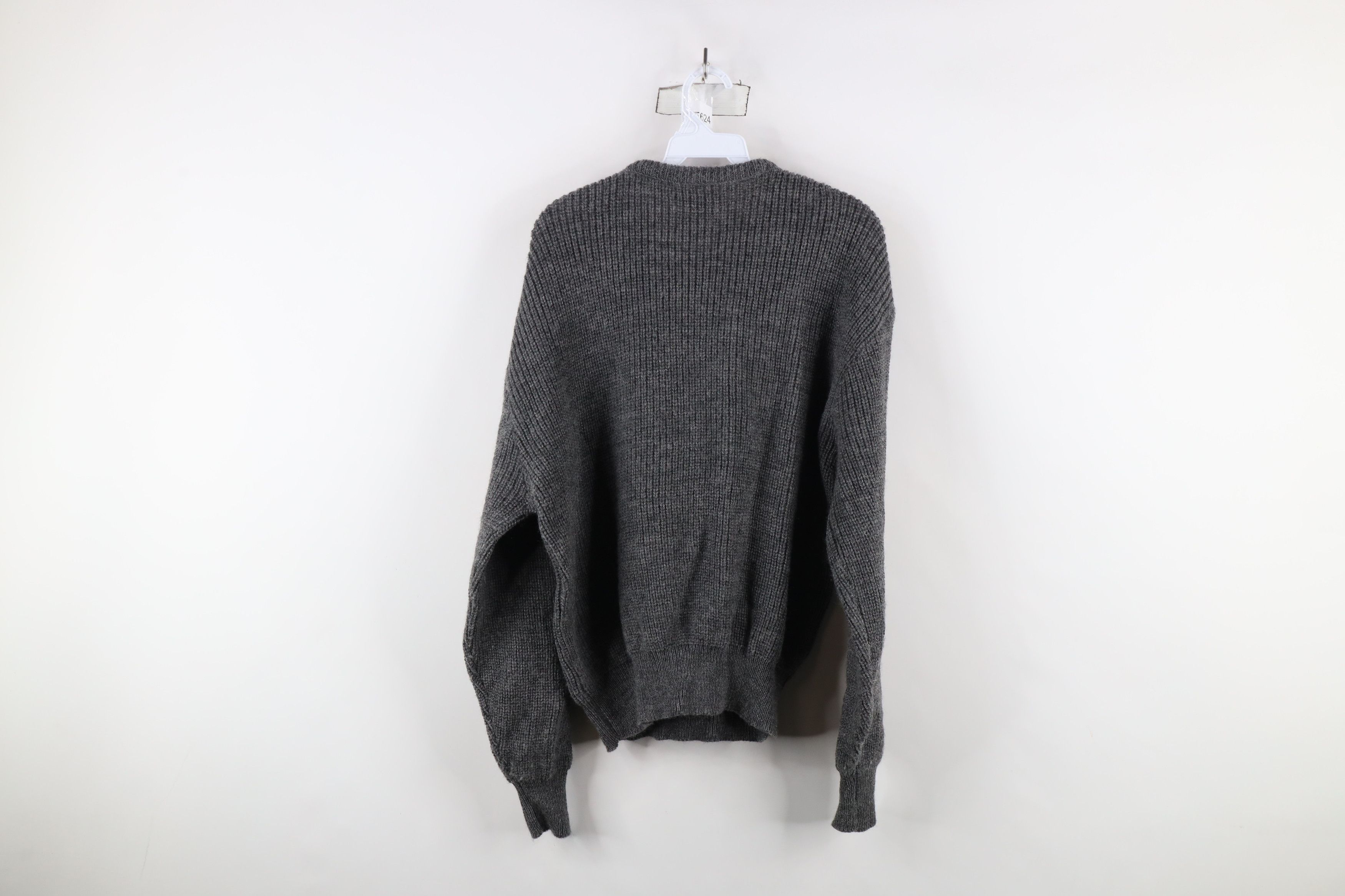 Vintage Vintage 90s Streetwear Chunky Ribbed Knit Sweater USA Gray Size XL / US 12-14 / IT 48-50 - 6 Thumbnail