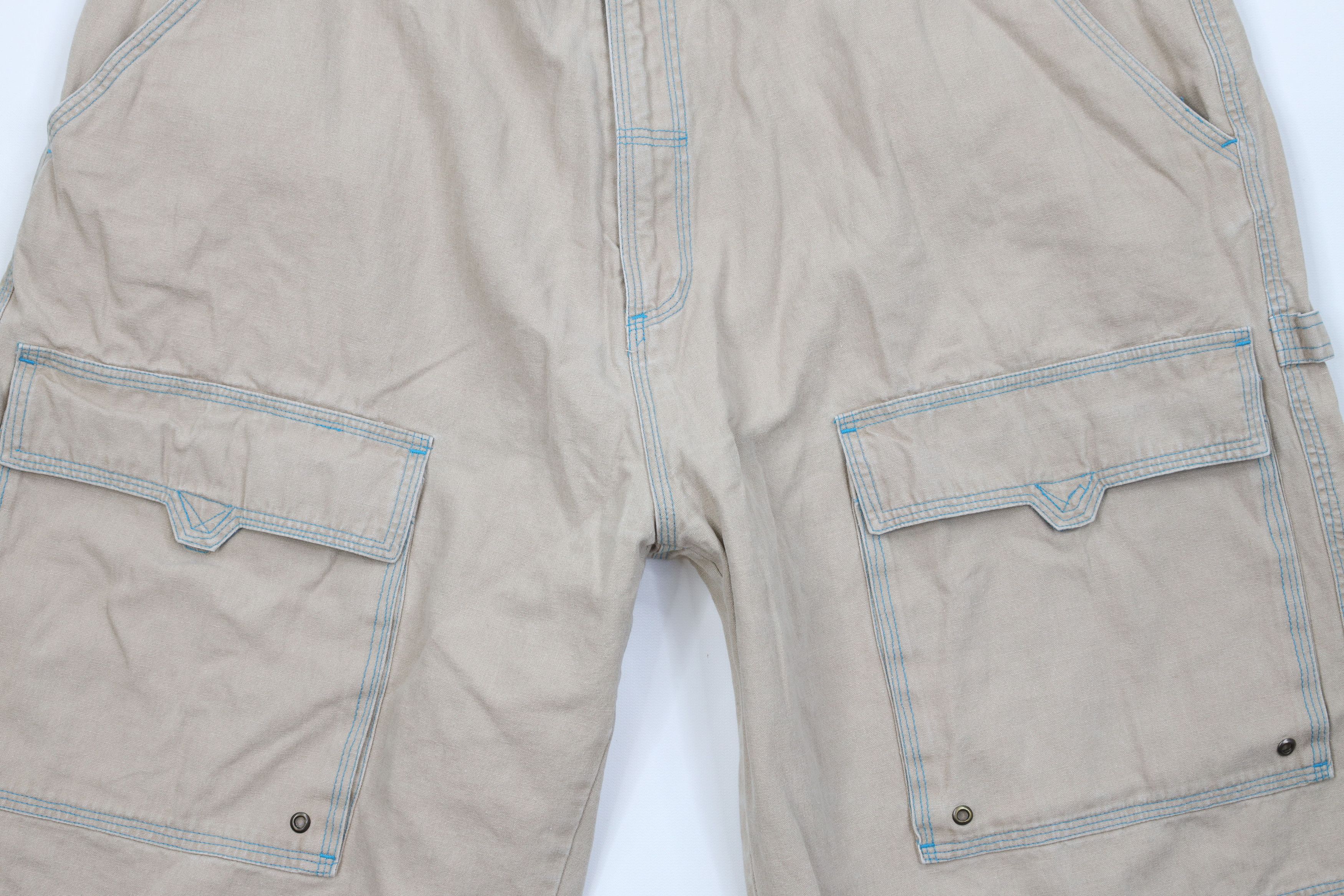 Vintage Vintage 90s Y2K Streetwear Pocket Skateboard Cargo Shorts Size US 36 / EU 52 - 3 Thumbnail