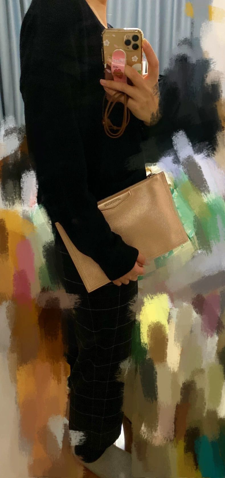 Givenchy Givenchy Rose Gold Lamb Leather Handbag Antigona Series Size ONE SIZE - 4 Thumbnail