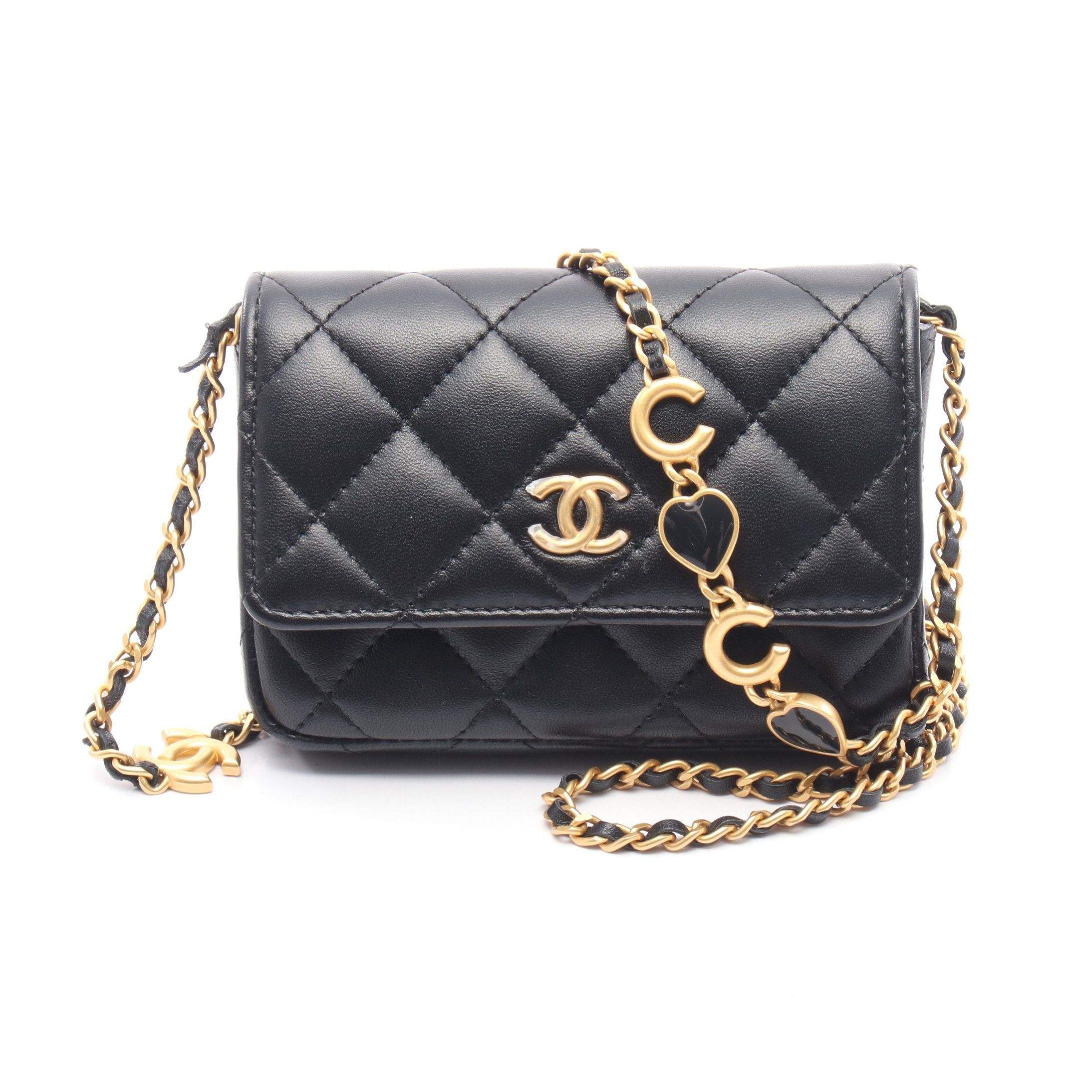 Chanel Chanel Matelasse Chain Wallet Leather Black Gold Hardware Size ONE SIZE - 1 Thumbnail