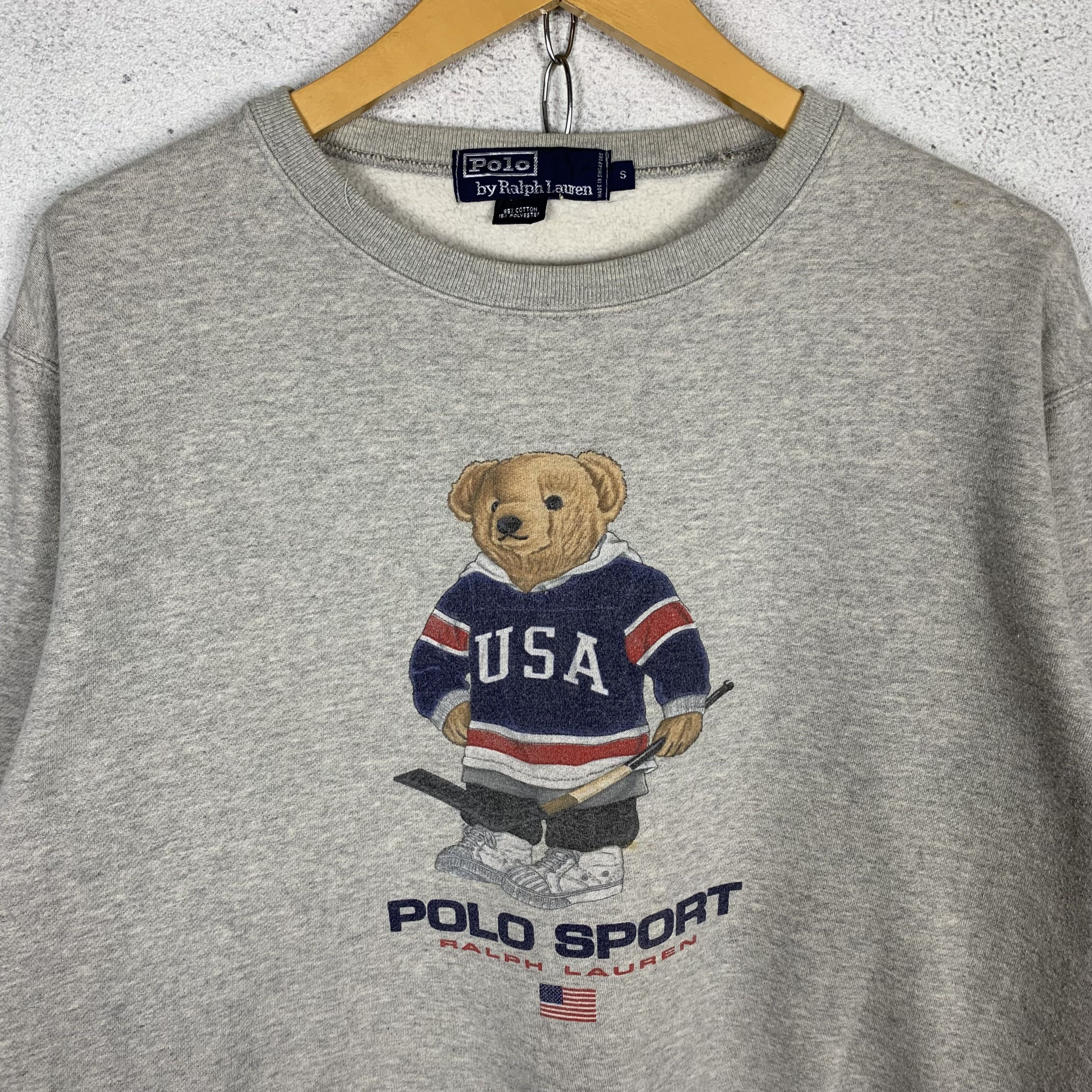 Polo Ralph Lauren Vintage Polo Bear Ralph Lauren Sweatshirt Crewneck Size US S / EU 44-46 / 1 - 2 Thumbnail