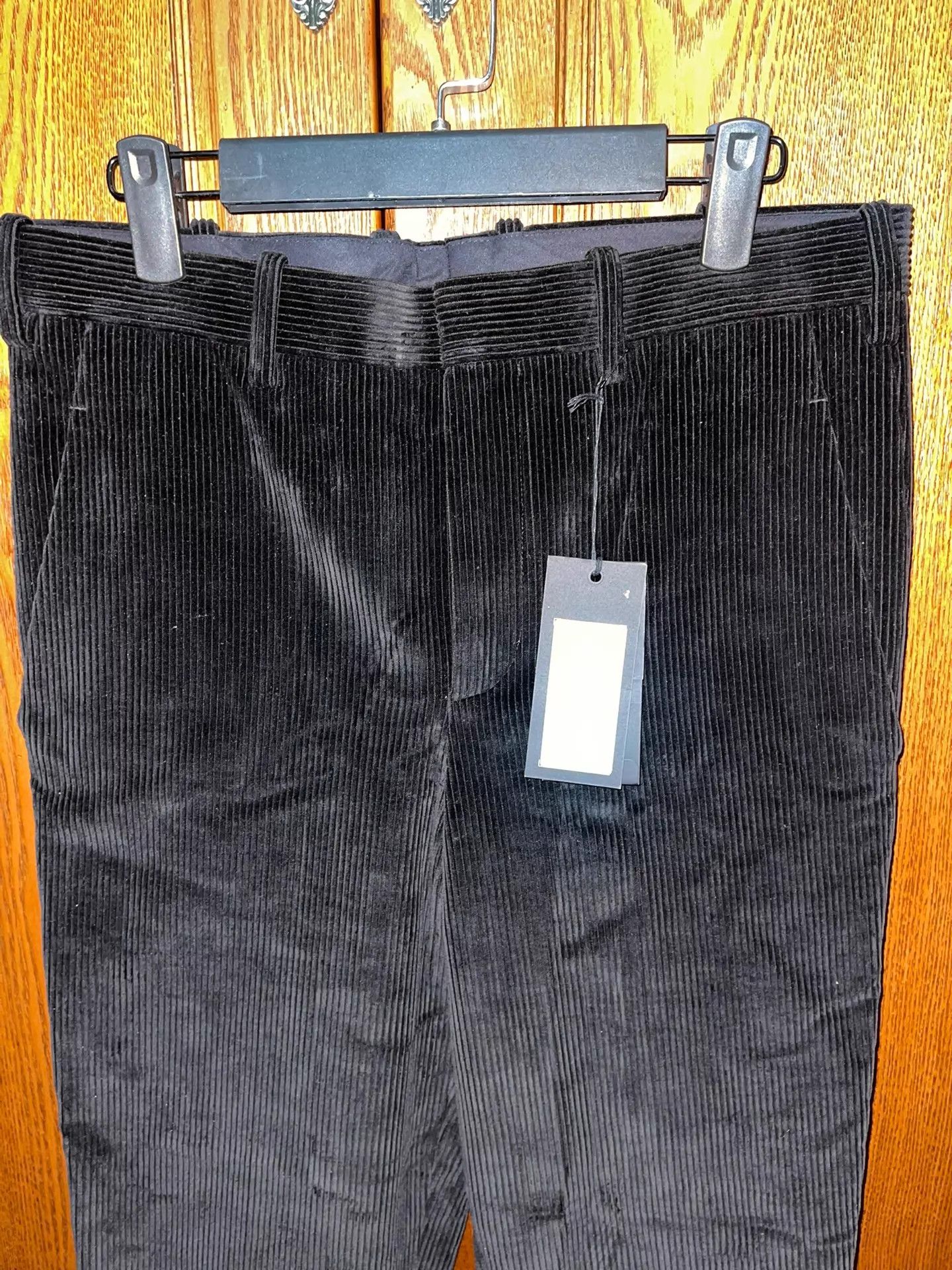 Neil Barrett Neil Barrett Black Corduroy Skinny 9-Pants Size US 30 / EU 46 - 3 Thumbnail