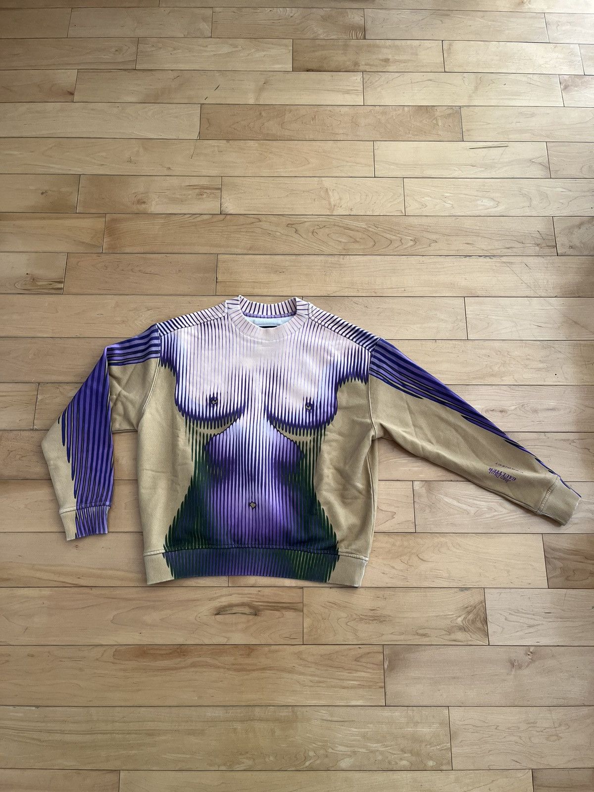 image of NWT - Jean Paul Gaultier x Yproject Body Morph Sweater in Purple, Men's (Size XS)