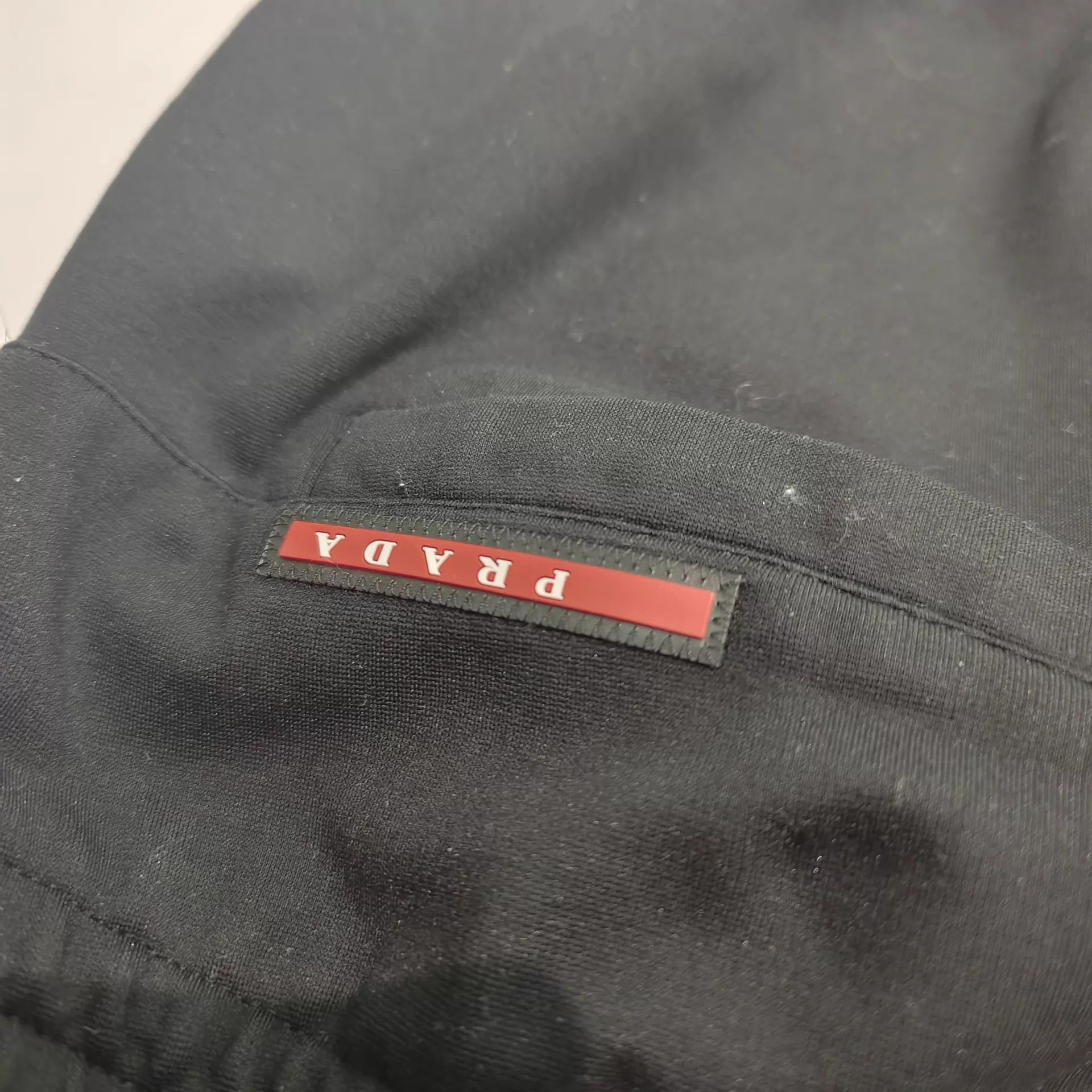 Prada Prada Black Casual Trousers with Side Pocket Zippers 2XL Size US 38 / EU 54 - 3 Thumbnail