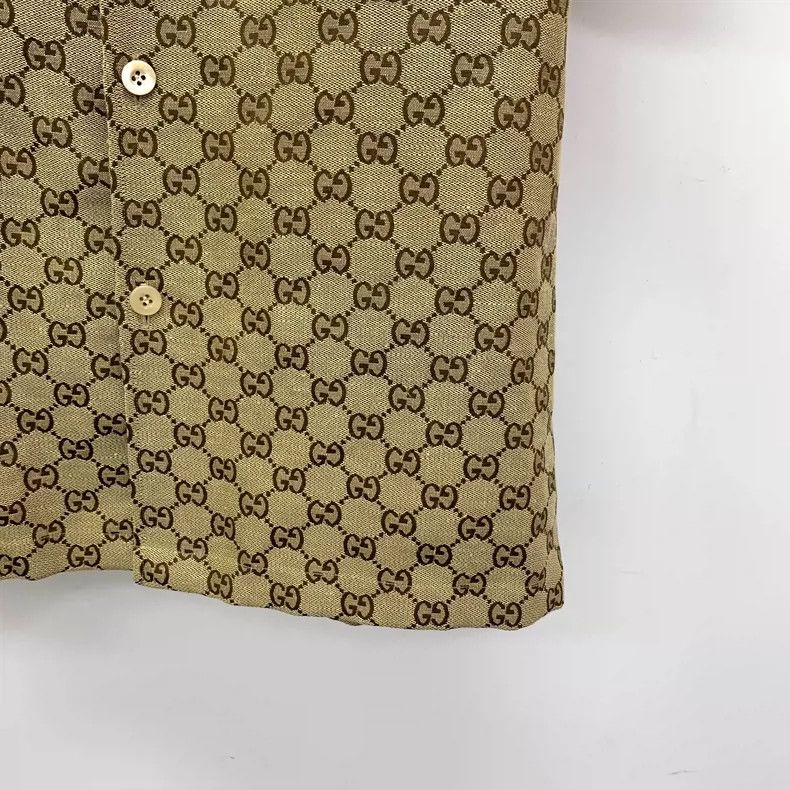 Gucci Gucci Brown logo jacquad full-print linen lapel single-brea Size US S / EU 44-46 / 1 - 4 Thumbnail