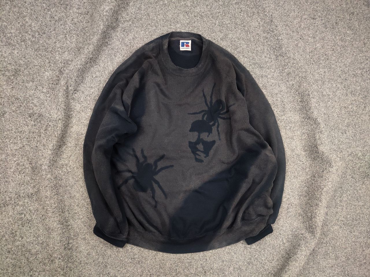 If Six Was Nine Vintage if six was nine style Faded Face logo Sweatshirt Size US L / EU 52-54 / 3 - 1 Thumbnail