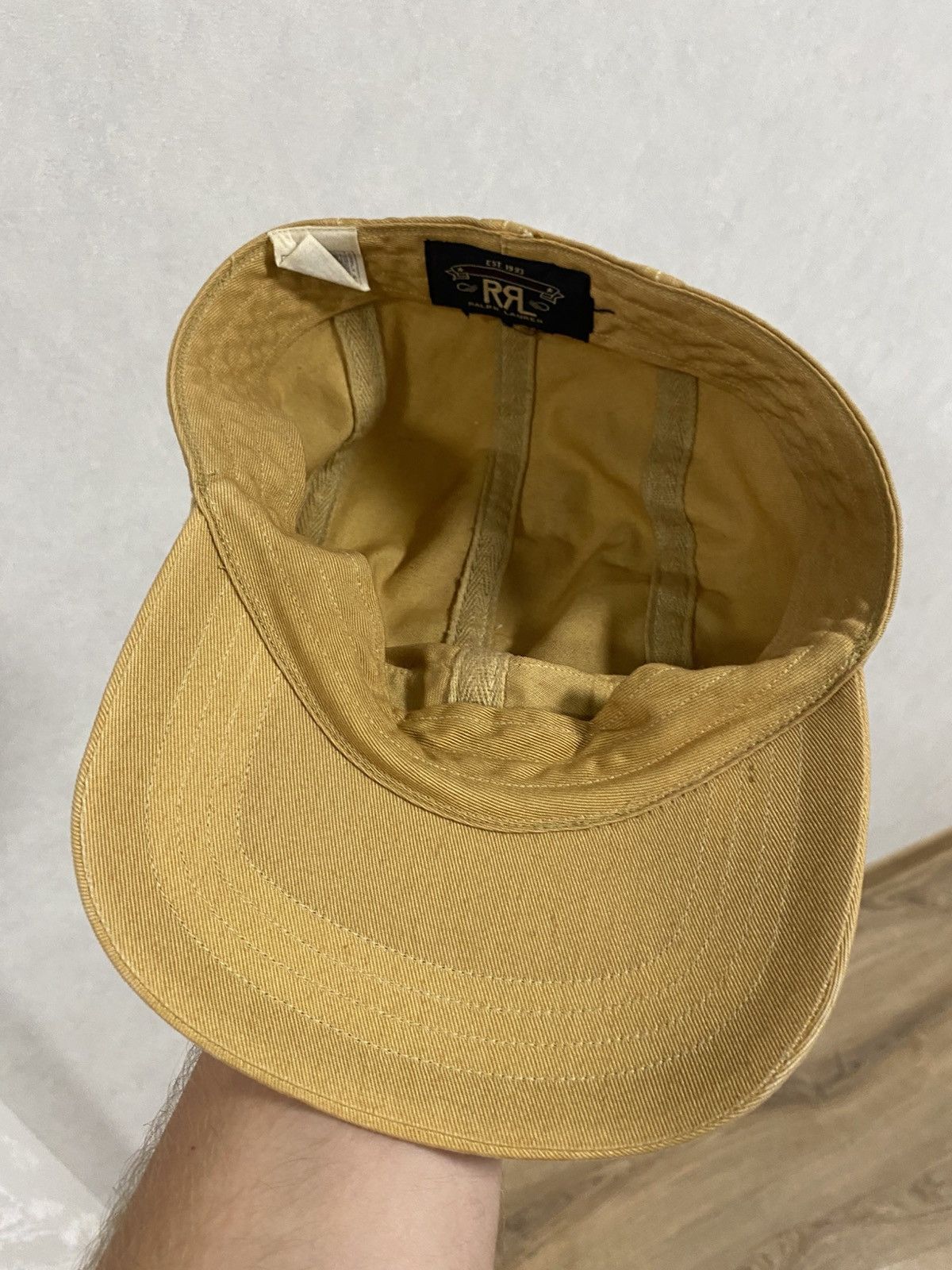 RRL Ralph Lauren Vintage Polo RRL 2007 Engineer Military Faded Cap Size ONE SIZE - 4 Thumbnail