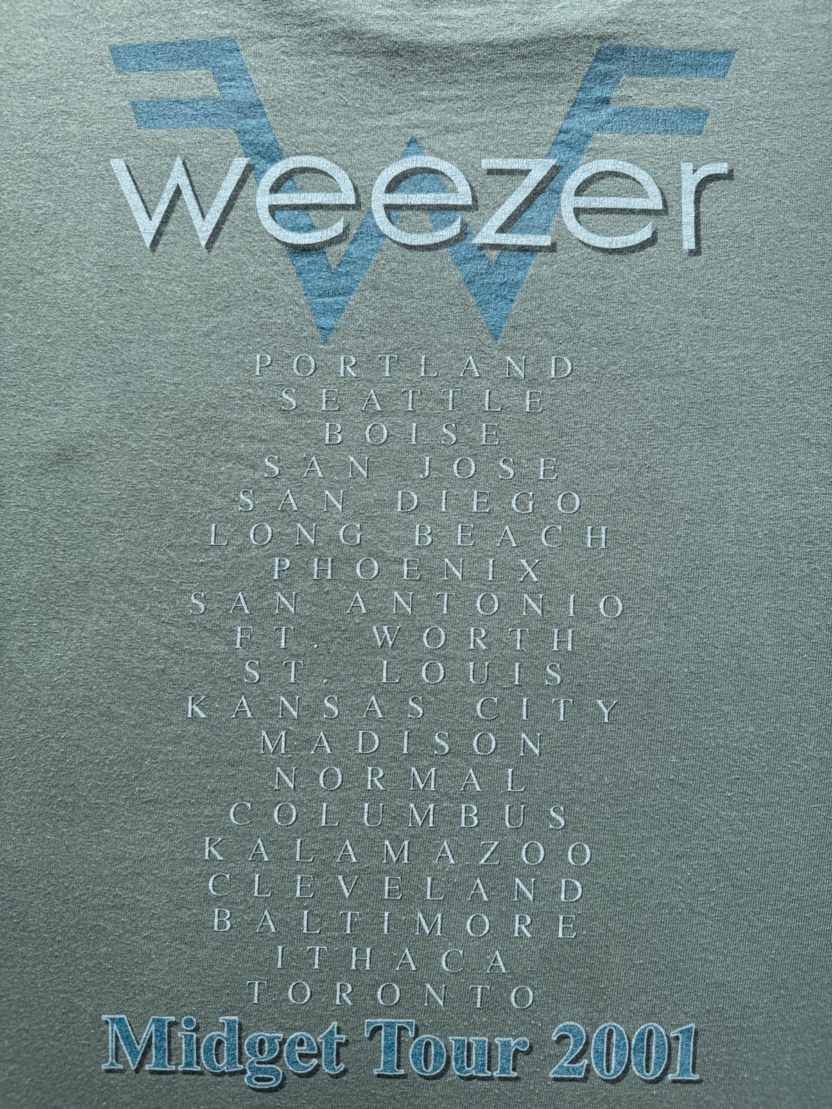 Band Tees Vintage 2001 Weezer Midget Tour Rock Band tee y2k 2000s Size US L / EU 52-54 / 3 - 6 Thumbnail