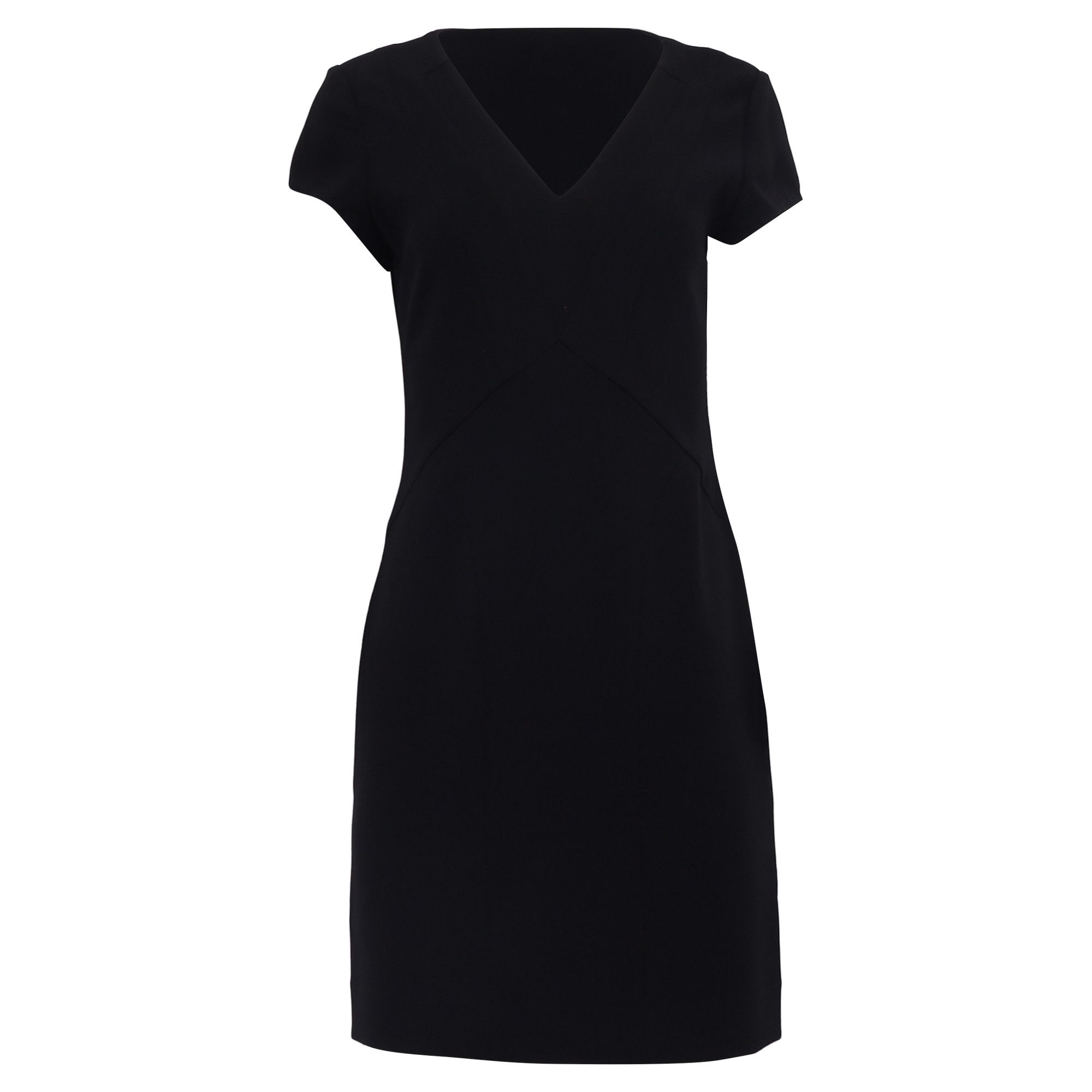 Diane von Furstenberg Diane von Furstenberg Norma Ponte Dress in Black Triacetate Size XXS / US 00 / IT 34 - 1 Thumbnail