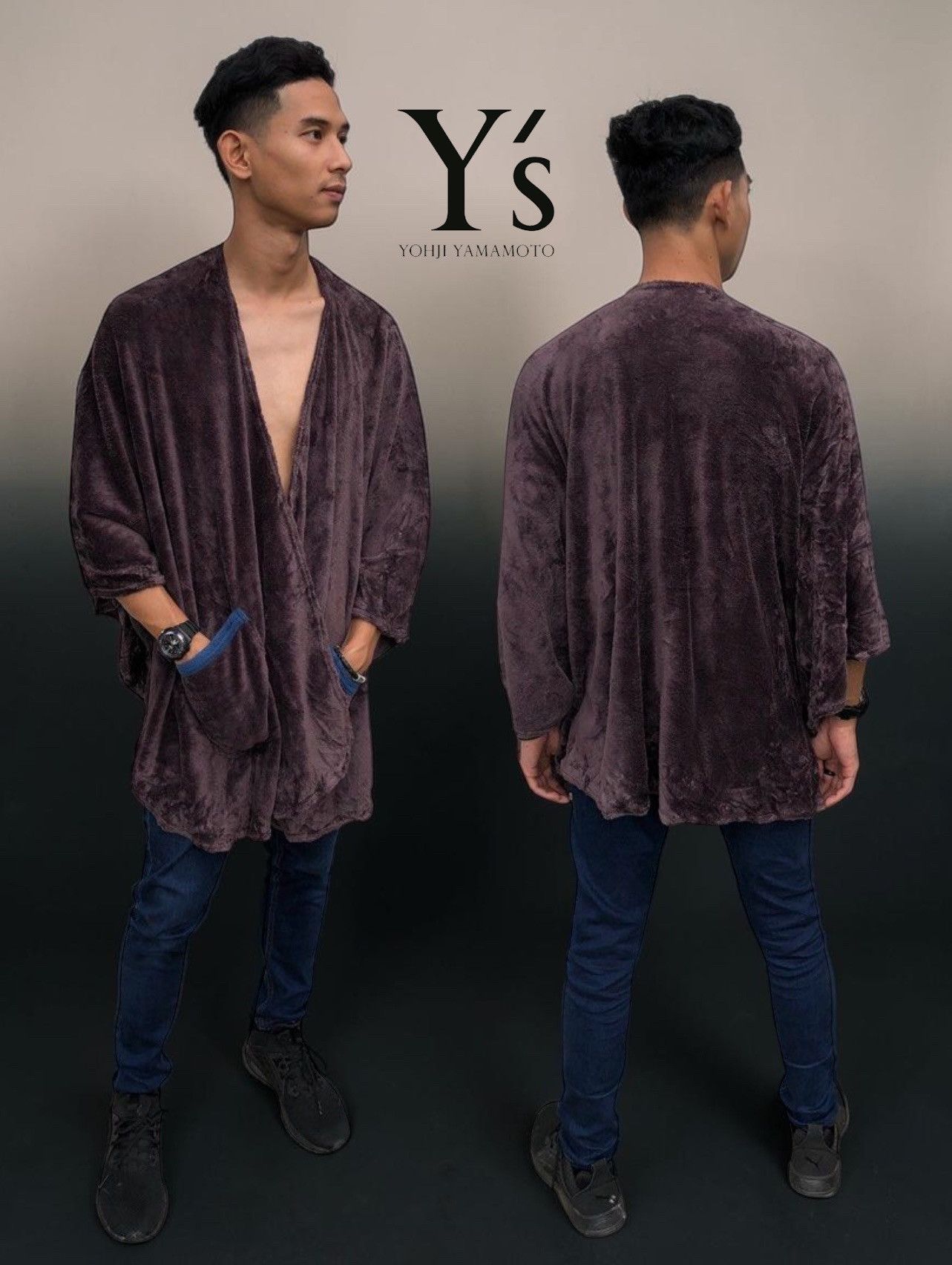 Yohji Yamamoto 🔥Vintage Y's For Living by Yohji Yamamoto Heated Shawl Size US M / EU 48-50 / 2 - 1 Thumbnail