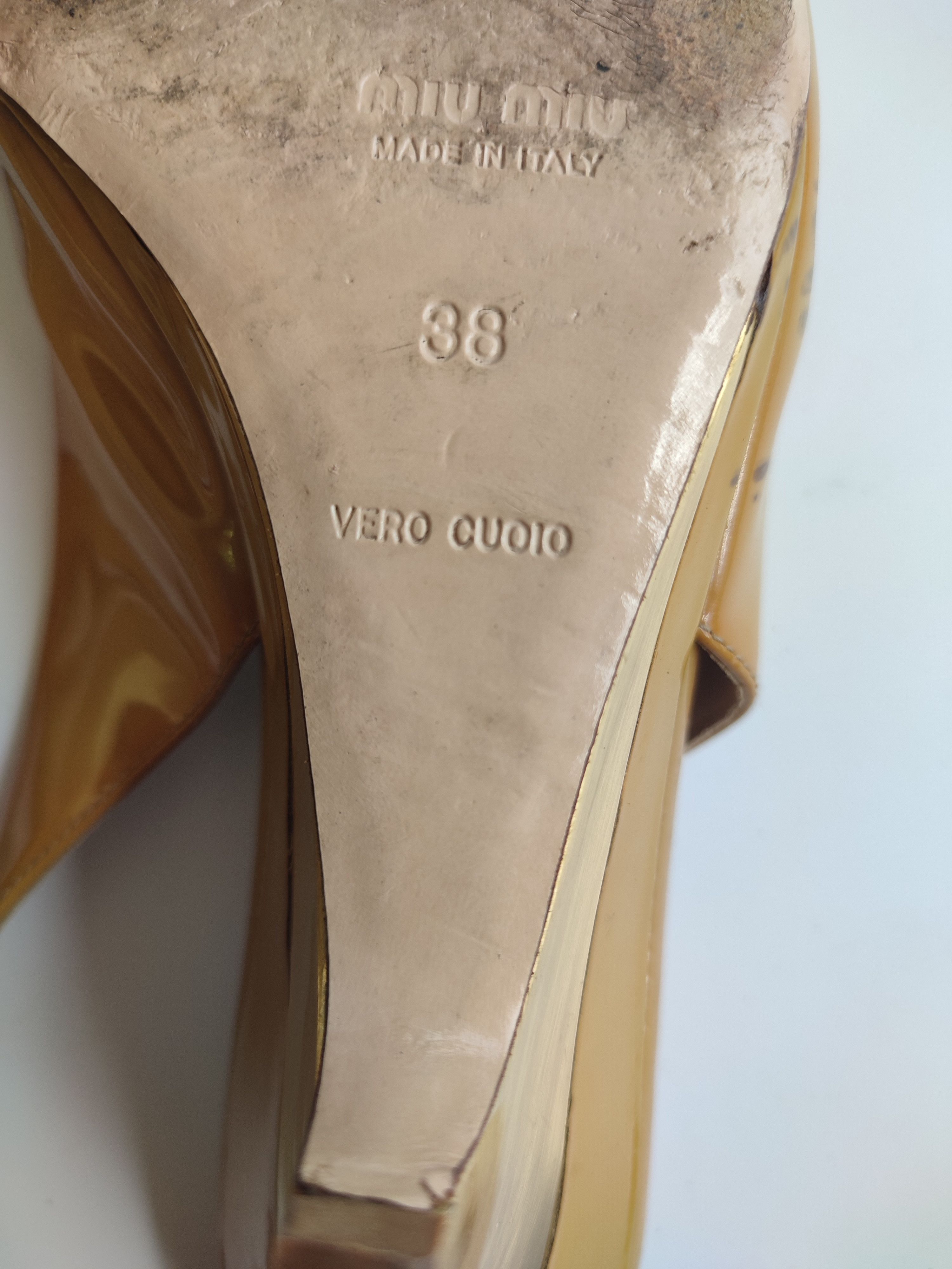 Miu Miu Miu Miu Patent Leather Slingback Sandals Size 38 Size US 8 / IT 38 - 5 Thumbnail