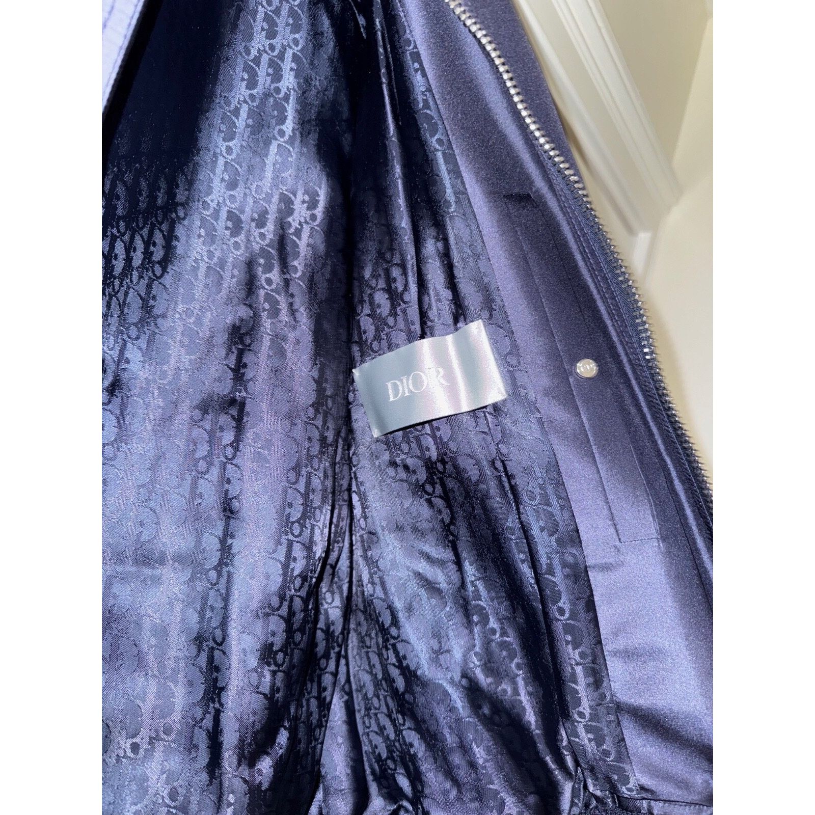 Dior Dior Air Logo Silk Rare Zip Up Zipper Bomber Jacket 48 Size US M / EU 48-50 / 2 - 11 Thumbnail