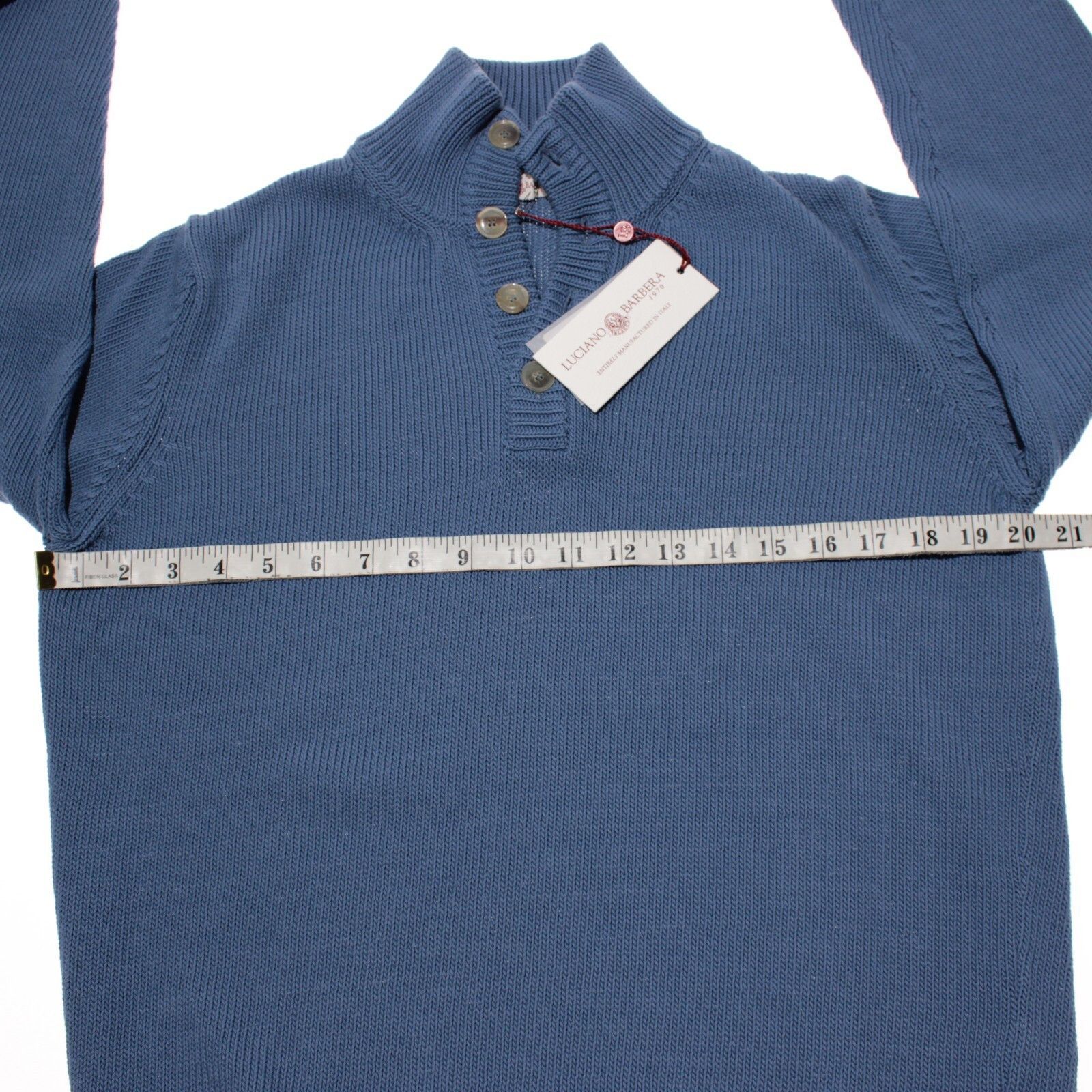 Luciano Barbera Luciano Barbera Sweater Size US M in Blue Size US M / EU 48-50 / 2 - 6 Thumbnail