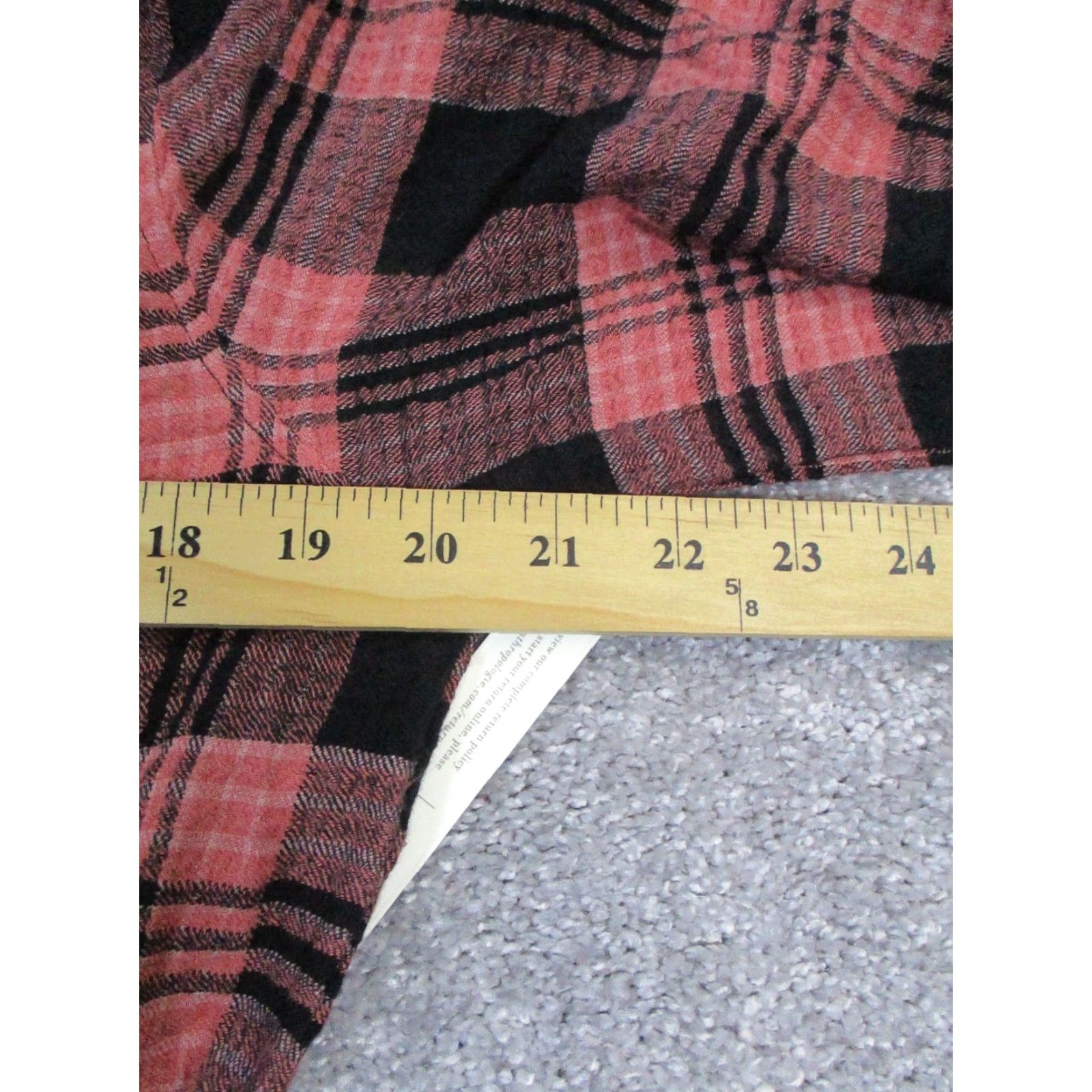 CLOT Cloth & Stone Shirt Dress Womens S Red Plaid Long Sleeve Round Neck Pullover Casual Short Dress Womens Shirt Dress 90s? Size S / US 4 / IT 40 - 7 Thumbnail