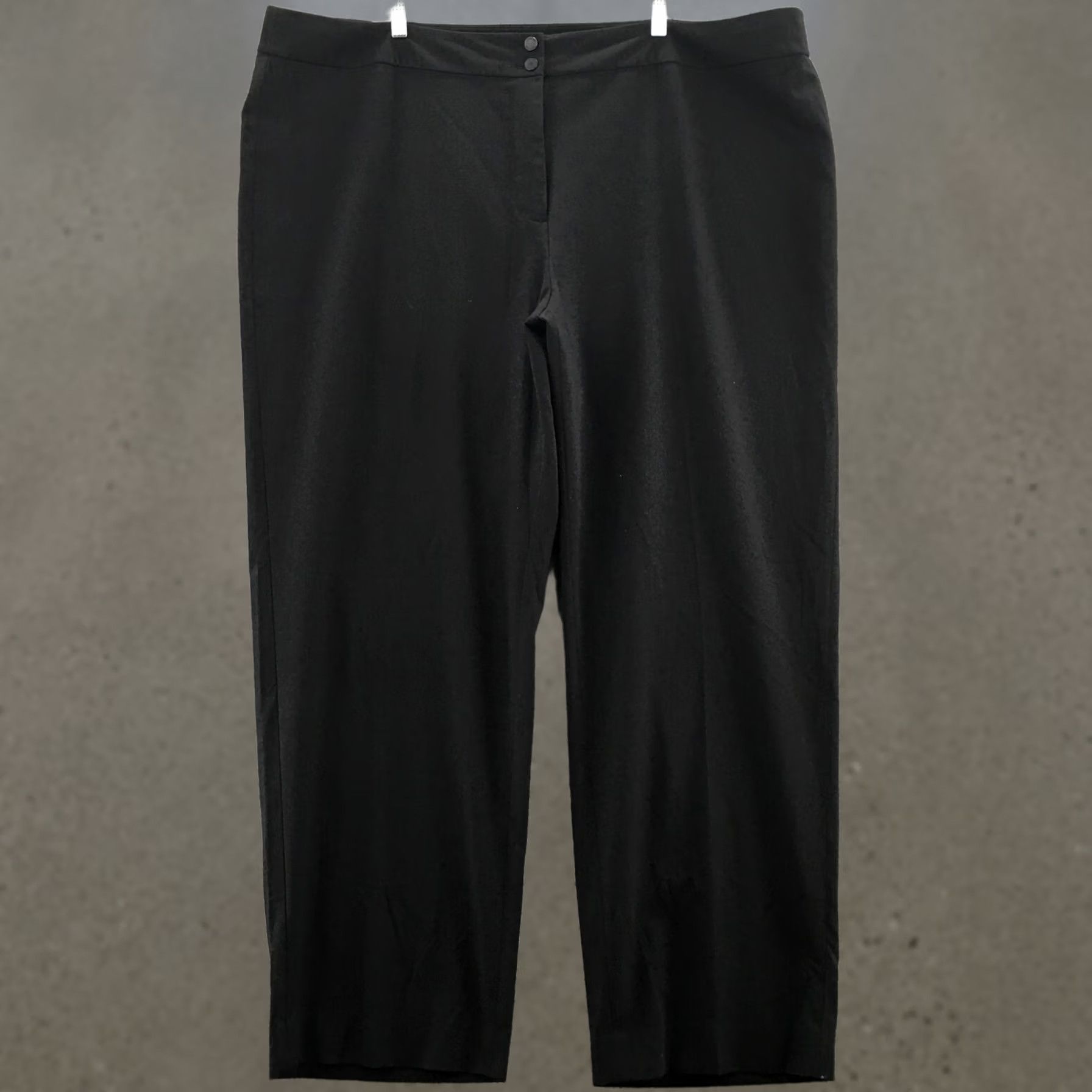 Calvin Klein Calvin Klein Chino Pants Womens 24W Black High Rise Flat Front Casual Slim Straight Leg Mens Womens Girls Boys? Size 42" / US 20 - 1 Thumbnail