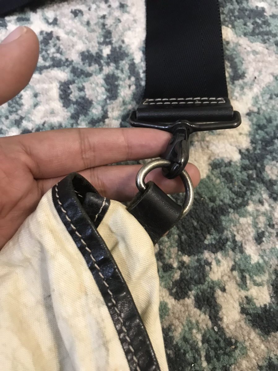 Pleats Please Issey Miyake SS15 Pleats Please Issey Miyake Leather x Canvas Bag Size ONE SIZE - 19 Thumbnail