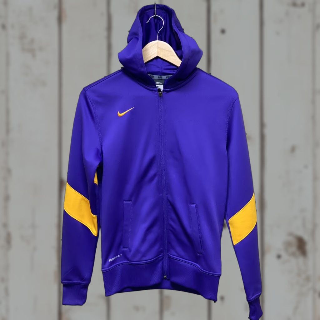 Nike Nike Therma Fit Hoodie Jacket S Purple Gold Full Zip Hooded Sweatshirt Womens Size S / US 4 / IT 40 - 1 Thumbnail