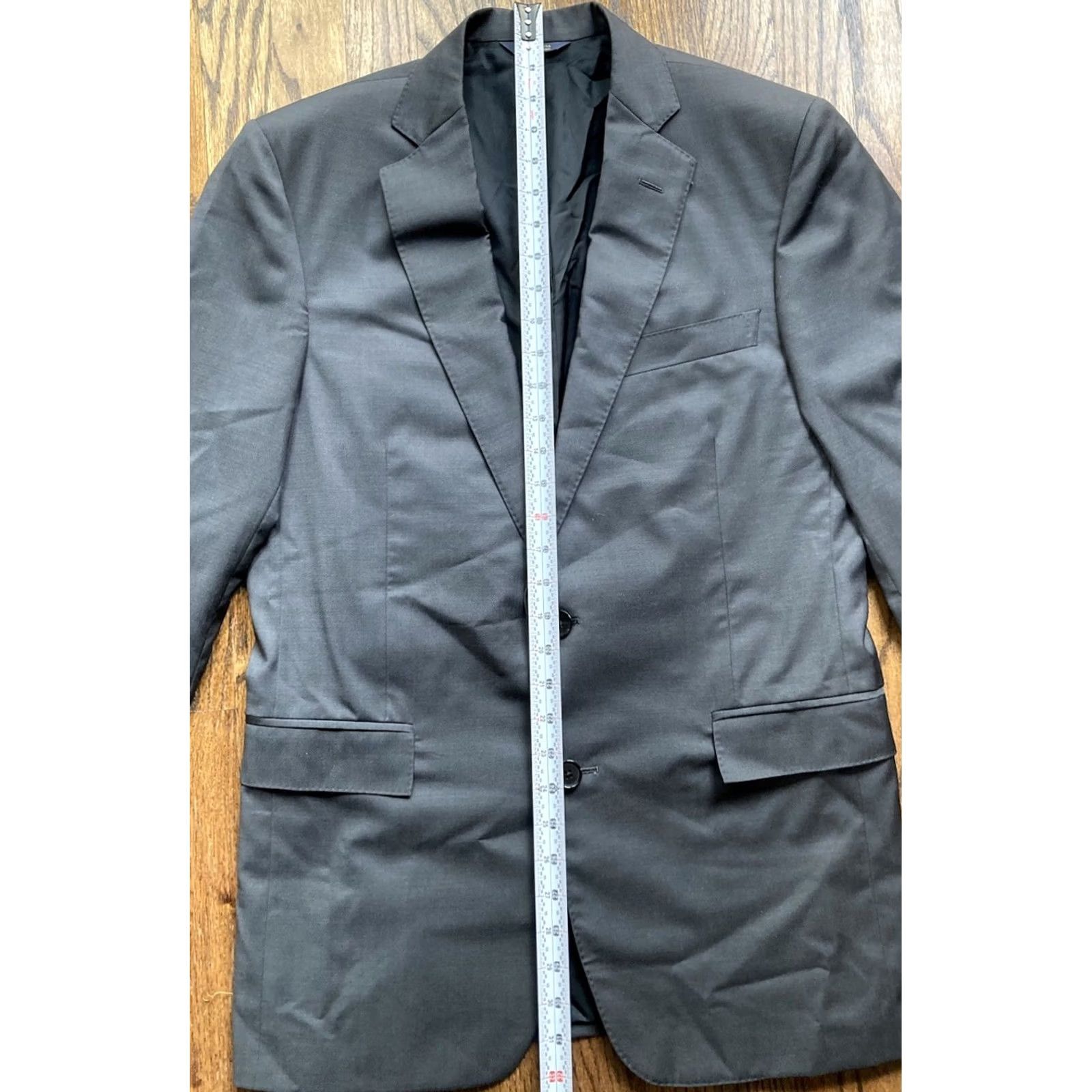 Brooks Brothers Brooks Brothers Blazer Mens Size 38 Lanificio Fibonacci Wool Charcoal Gray Size 38R - 7 Thumbnail