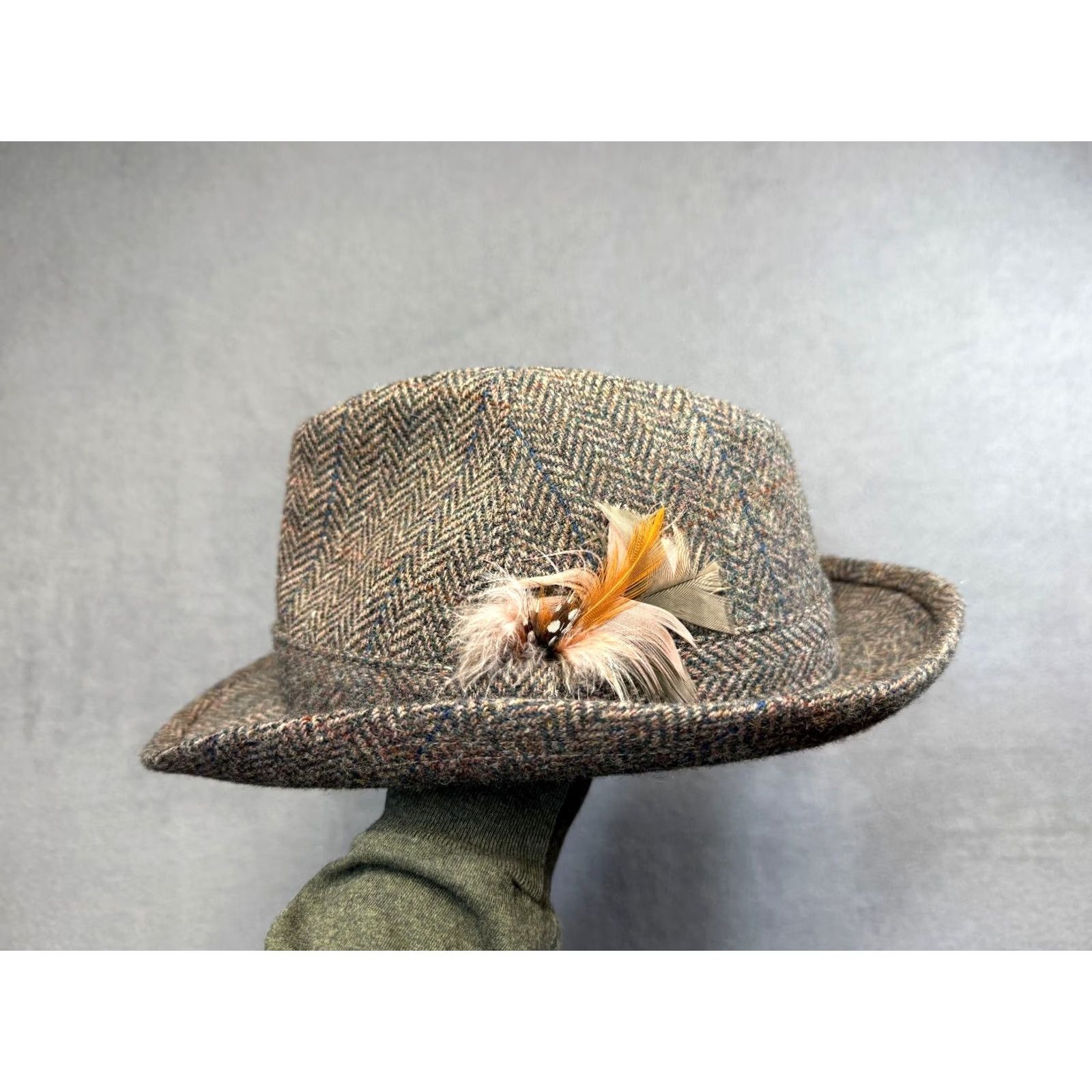 CO VINTAGE Dunn & CO Wool Fedora Hat Mens 7 1/4 Gray Fedora Men 7 1/4 Gray Size ONE SIZE - 2 Thumbnail
