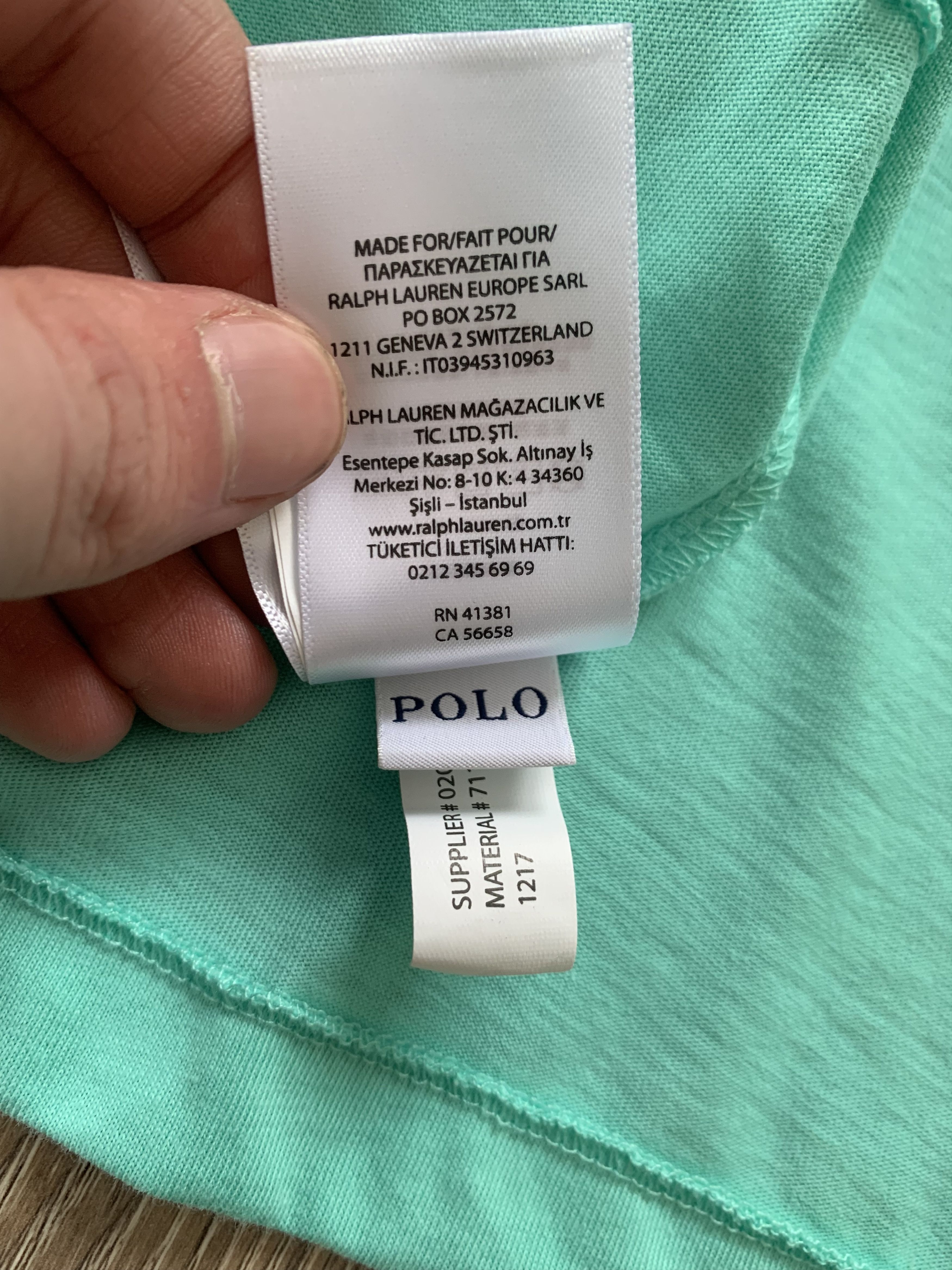 Polo Ralph Lauren Polo Ralph Lauren V-Neck Light Blue Cotton T-Shirt Size US XXL / EU 58 / 5 - 10 Thumbnail