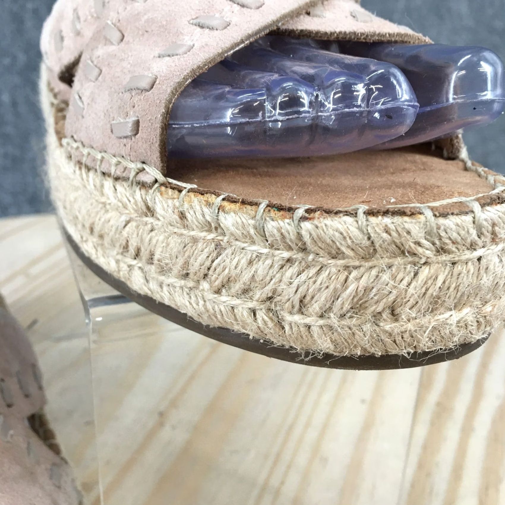 Vintage Aerosoles Sandals Womens 10 Casual Slip On Cross Strap Slide Espadrille Brown Size US 10 / IT 40 - 5 Thumbnail