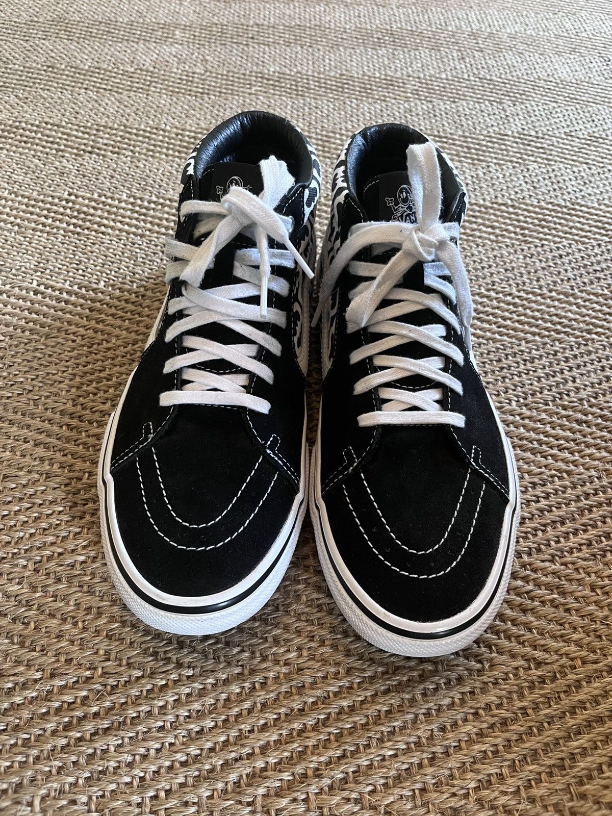 Supreme × Vans Vans X Supreme Grosso Mid Black And White Size US 10 / EU 43 - 2 Thumbnail