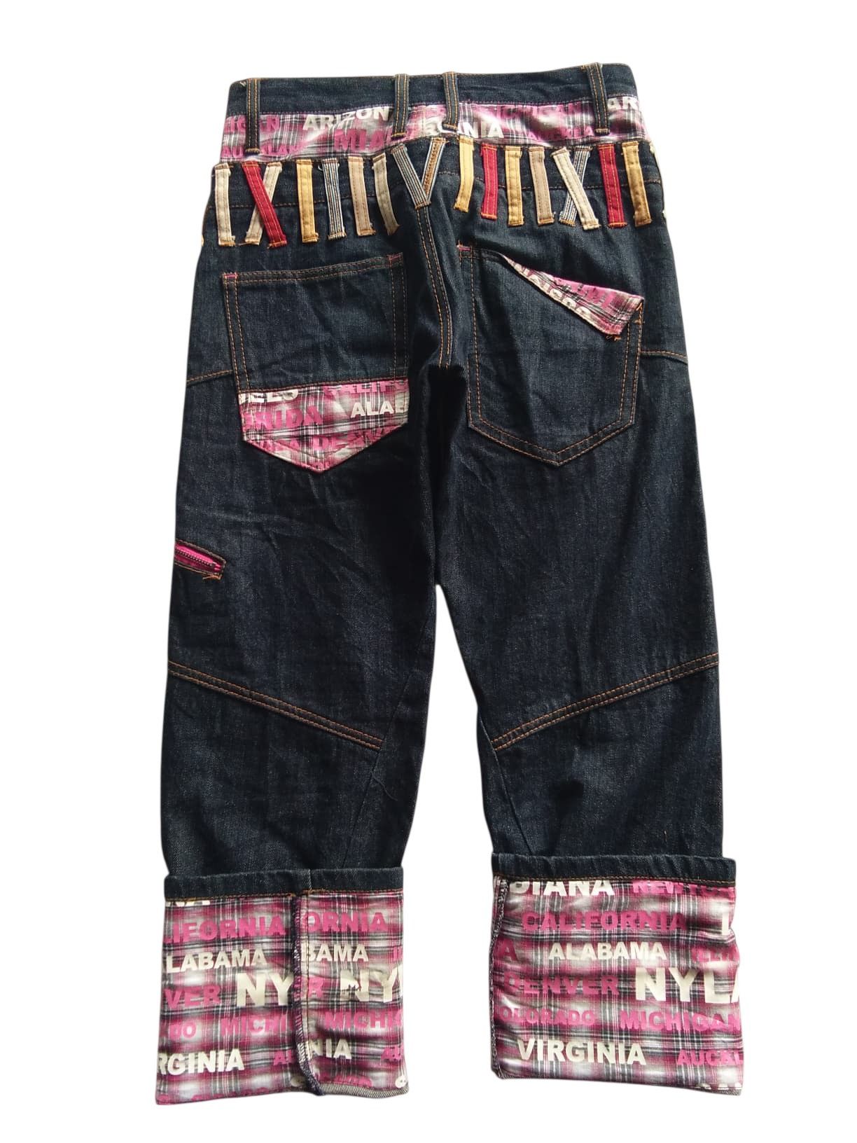 PPFM DOUBLE WAIST💥NYLAUS PUNK STYLE JAPANESE DENIM Size US 29 - 7 Thumbnail