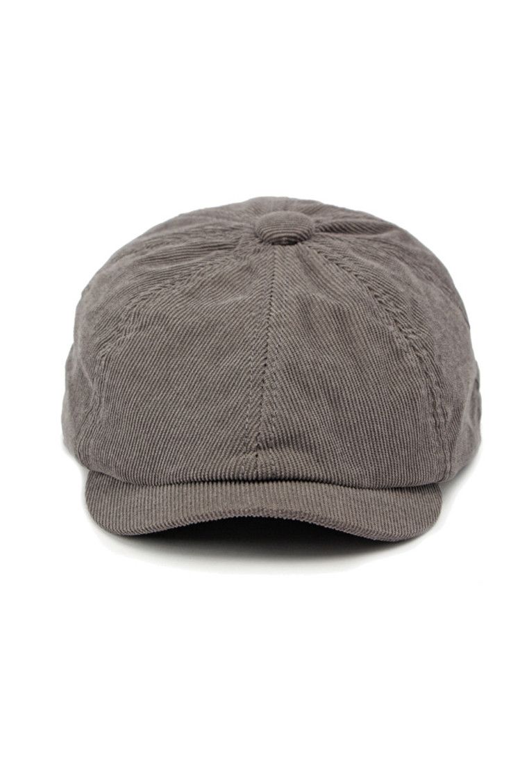Other British Vintage Grey Corduroy Octagonal Hat Size ONE SIZE - 2 Thumbnail