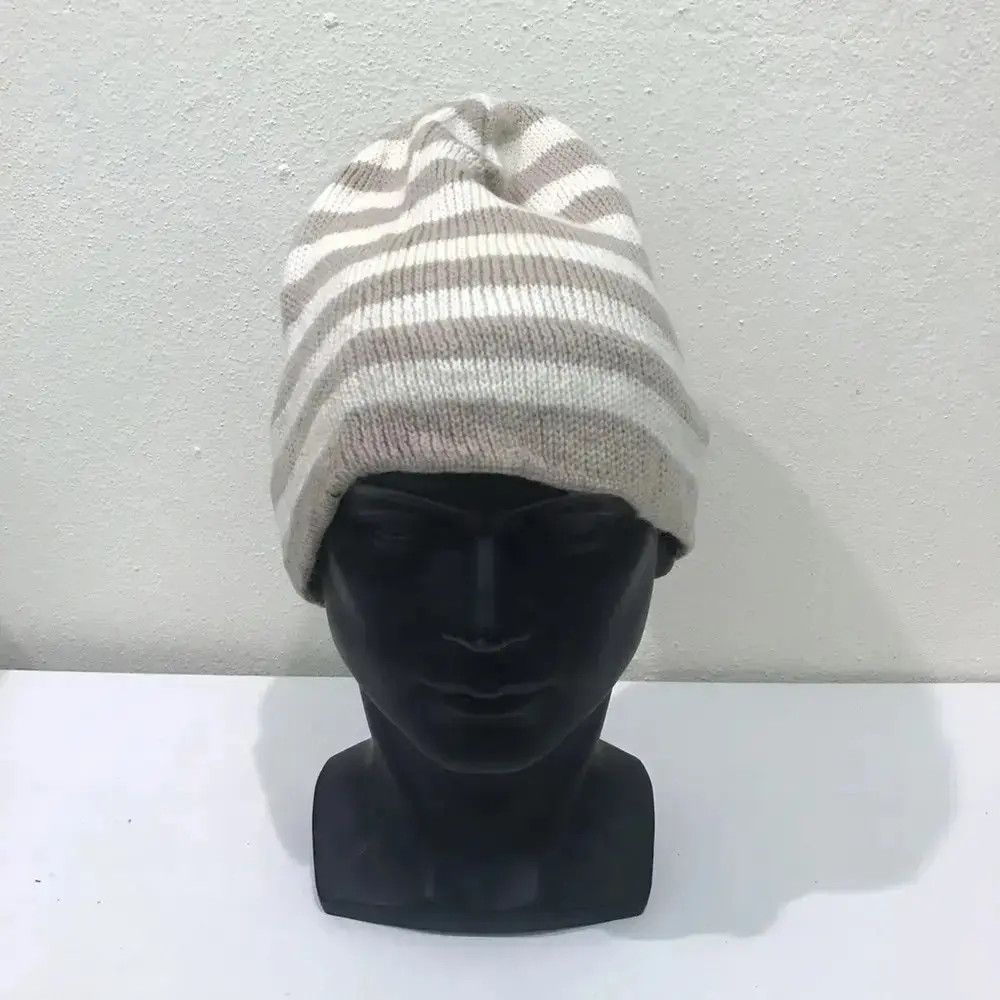 Japanese Brand Japanese Brand Stripe Beanie Hat Size ONE SIZE - 2 Thumbnail
