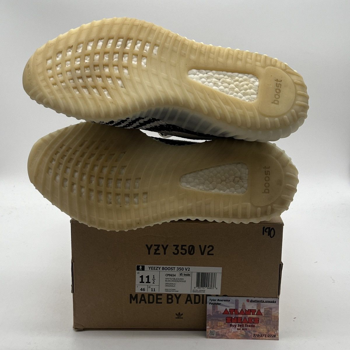 Adidas Yeezy boost 350 zebra Size US 11.5 / EU 44-45 - 8 Thumbnail