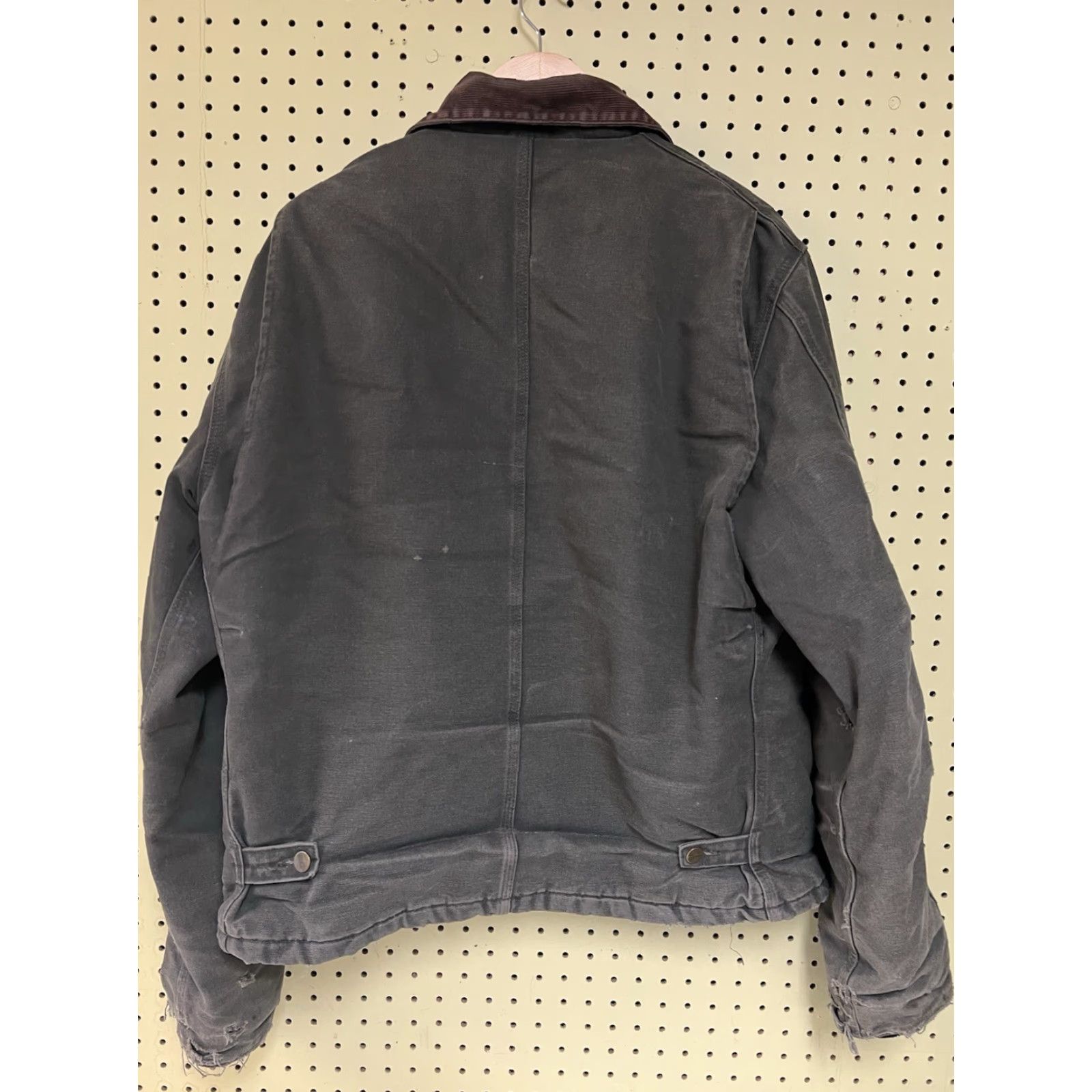Carhartt VINTAGE Carhartt J22 Jacket LT Green Cotton Canvas Quilted Workwear Large Mens Winter Distressed Thrashed Logo Size US L / EU 52-54 / 3 - 2 Thumbnail
