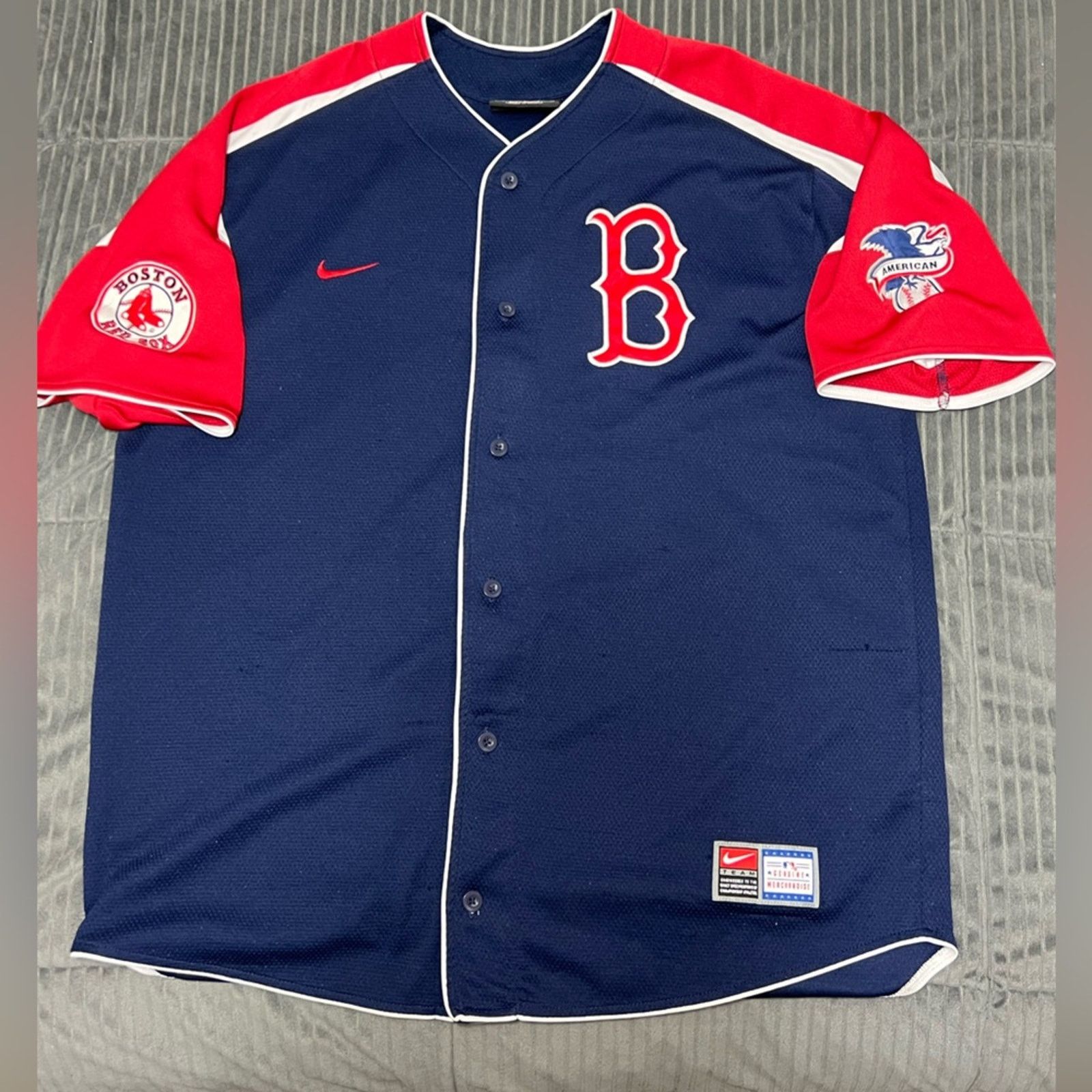 Nike Boston Red Sox Authentic Jersey Nike Sewn Mens Large Size US L / EU 52-54 / 3 - 10 Thumbnail