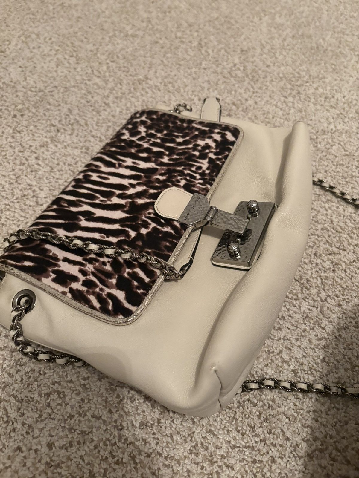 Marc Jacobs Marc Jacobs Safari Large Bag Ivory/Zebra Size ONE SIZE - 1 Thumbnail