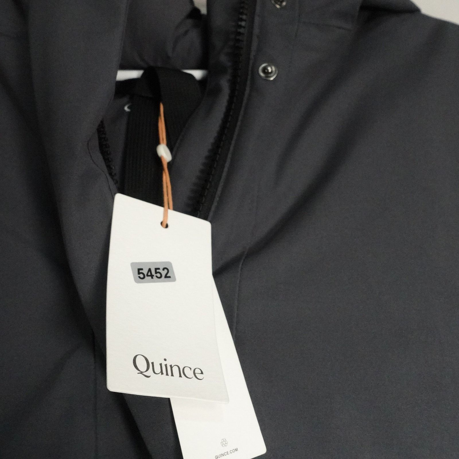 Quince Quince Responsible Down Hooded Long Parka Carbon Gray Large Size L / US 10 / IT 46 - 10 Thumbnail