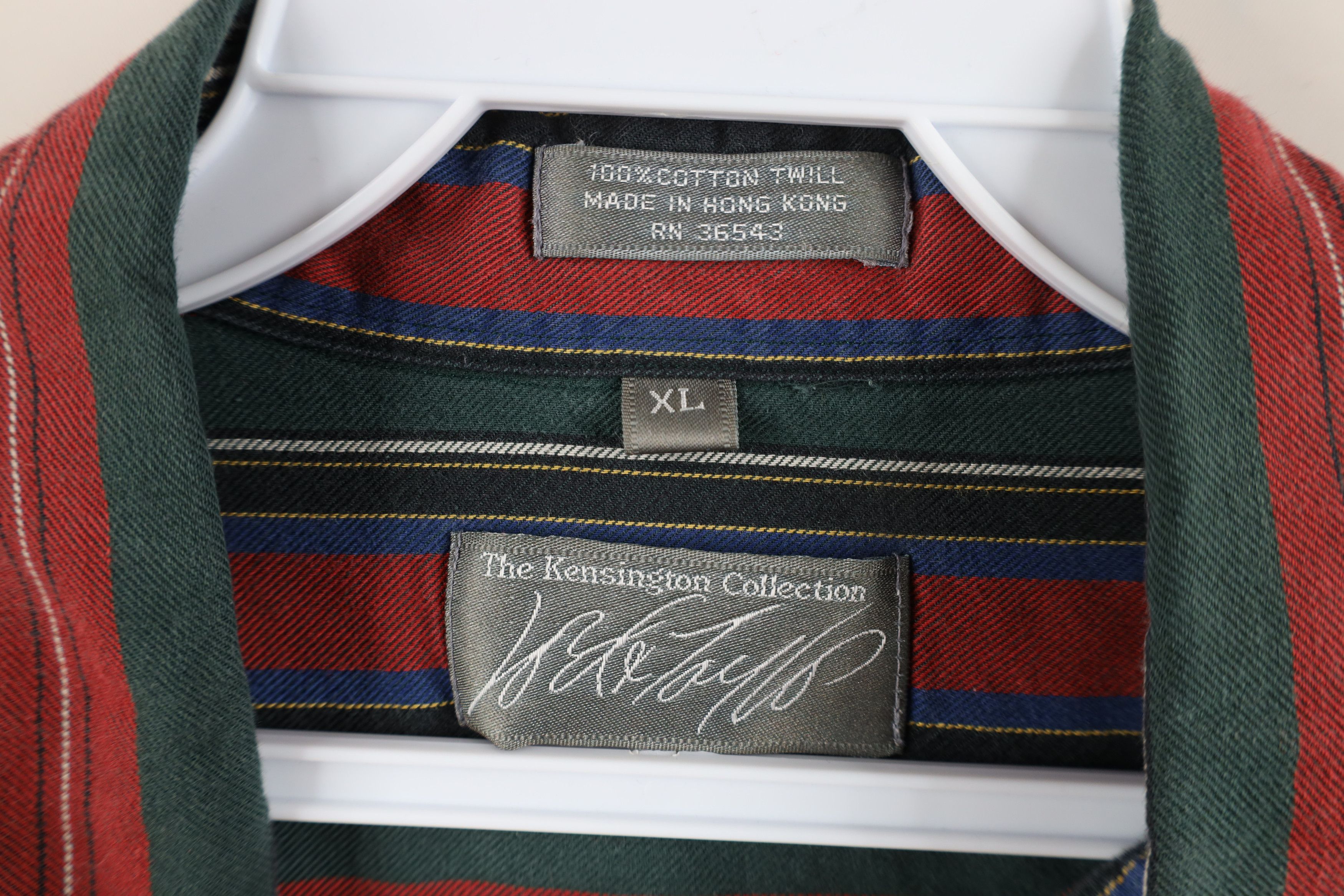 Vintage Vintage 90s Streetwear Striped Collared Button Down Shirt Size US XL / EU 56 / 4 - 9 Thumbnail