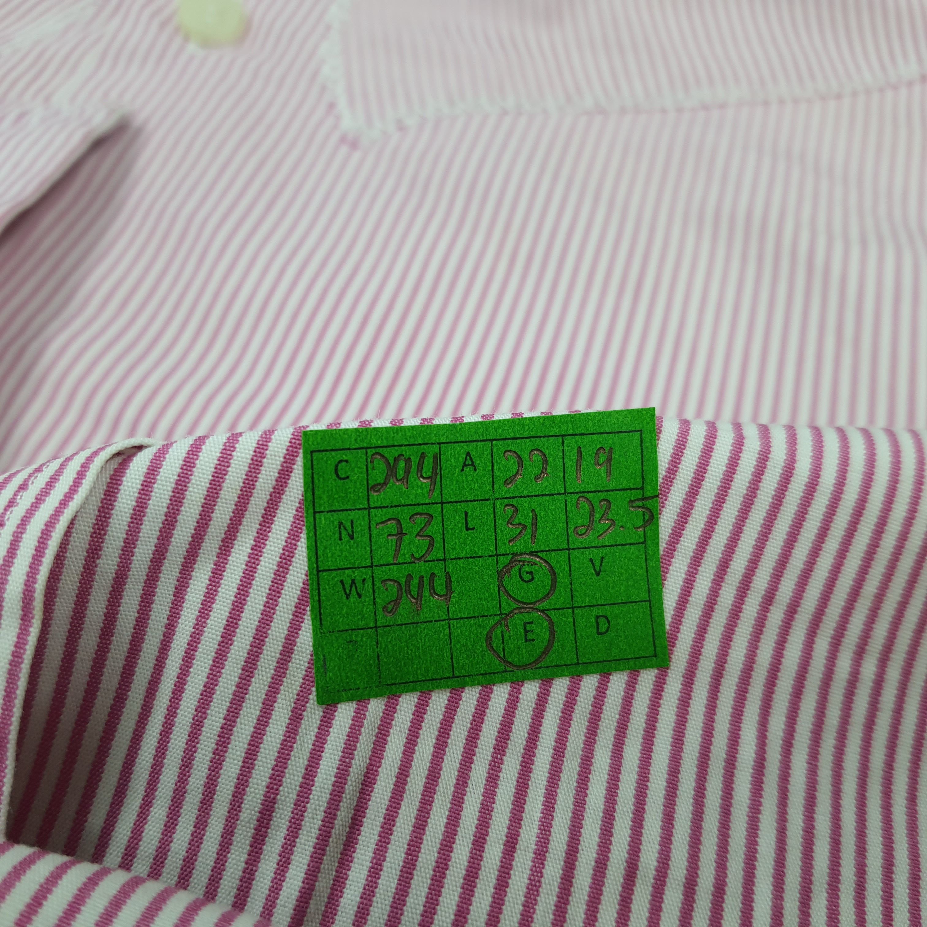 Issey Miyake Issey Miyake Stripped Fire Stitched Buttom Up C294N73 Size US M / EU 48-50 / 2 - 7 Thumbnail