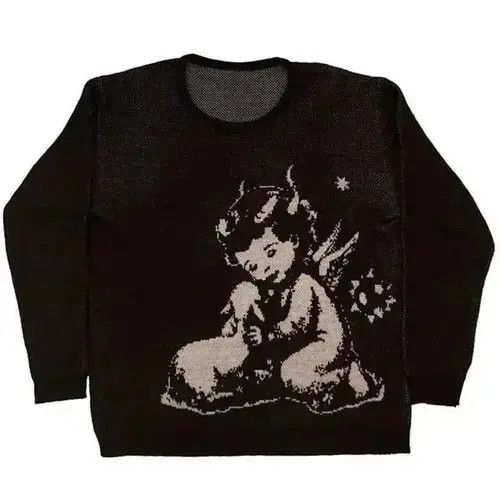 Japanese Brand Pattern Printing Loose Tops Casual Streetwear Size US L / EU 52-54 / 3 - 2 Thumbnail