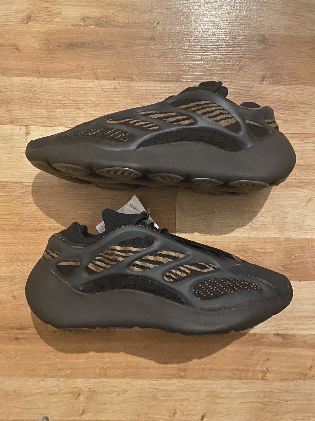 image of Adidas Yeezy 700 V3 Clay Brown Shoes in Black, Men's (Size 9.5)