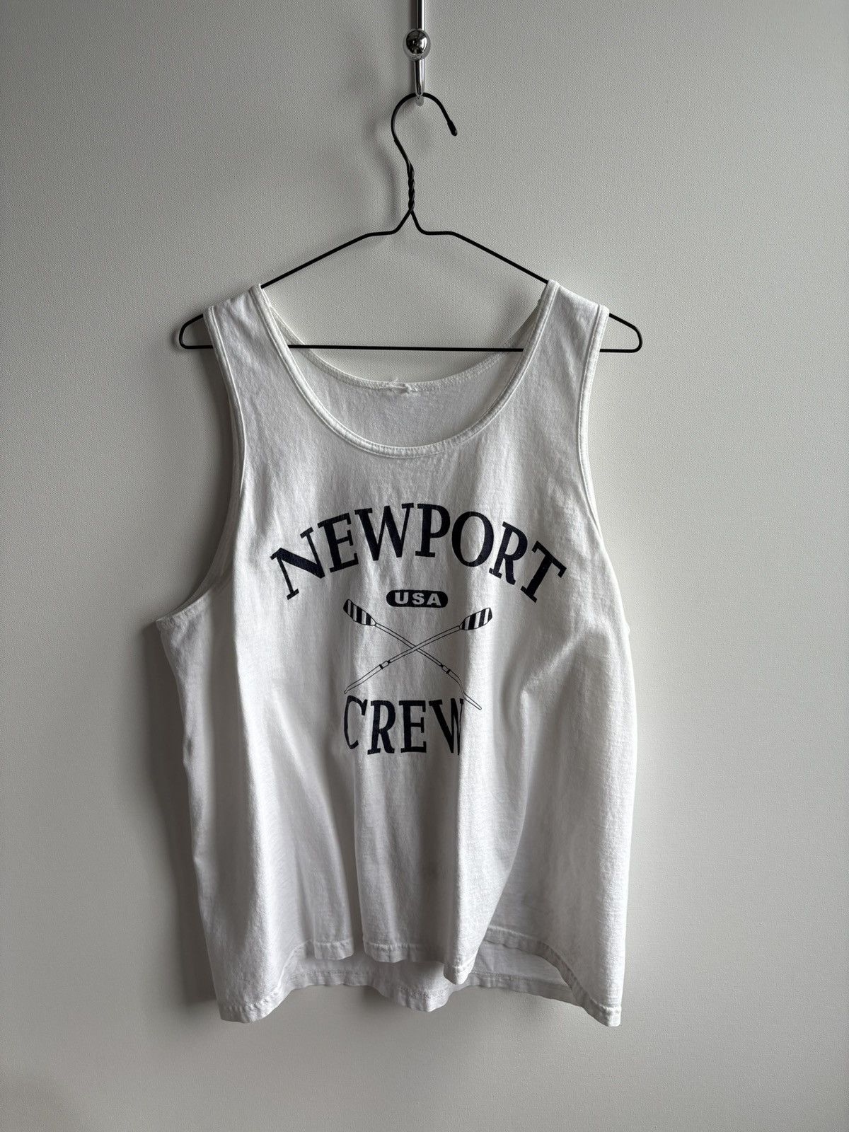 Other Newport Crew USA Vintage Streetwear Hype White Tank Top Size US XL / EU 56 / 4 - 1 Thumbnail