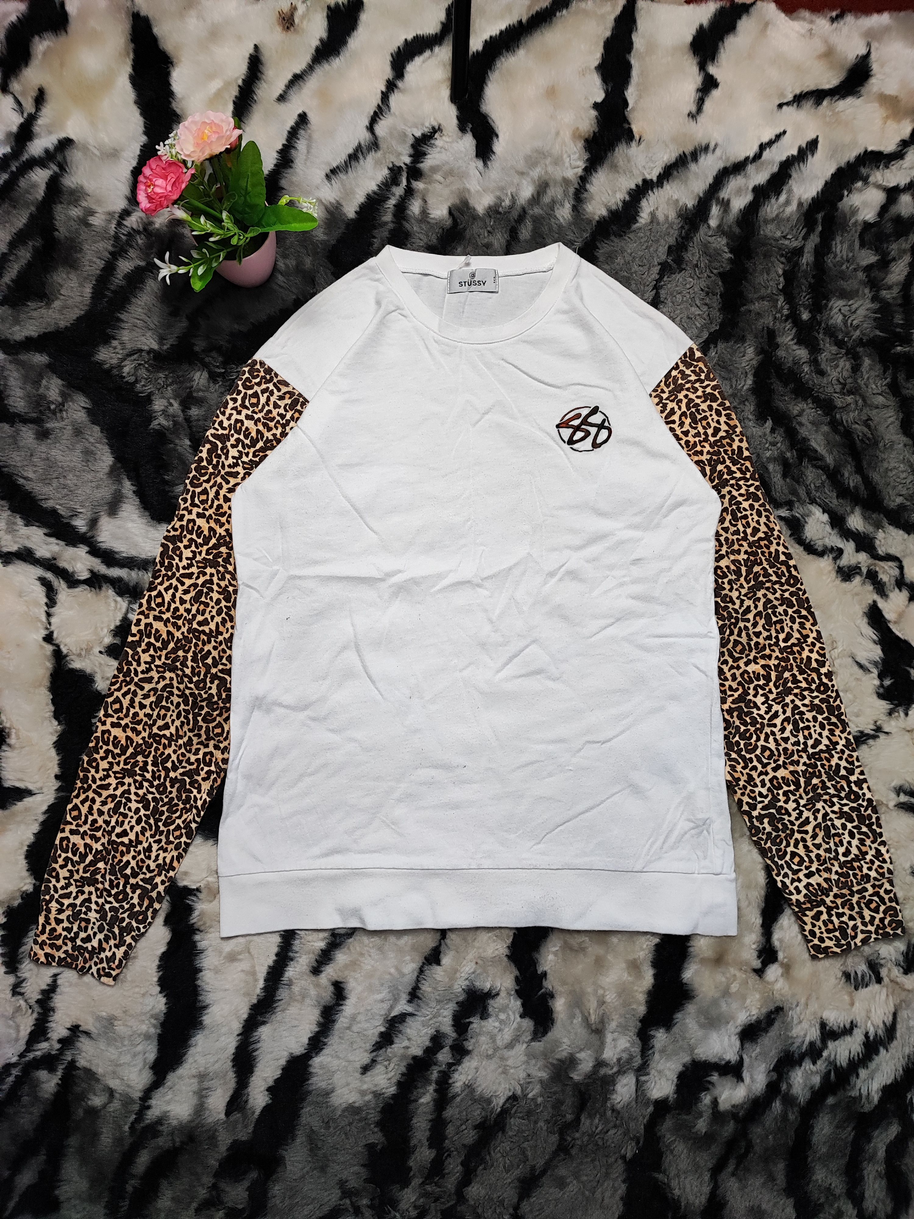 Stussy Stussy Longsleeve Leopard Design Crewneck Size S / US 4 / IT 40 - 2 Thumbnail