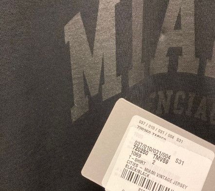 Balenciaga o1mt1gz1124 Cities Miami Long Sleeve T-Shirt in Black Size US M / EU 48-50 / 2 - 2 Thumbnail