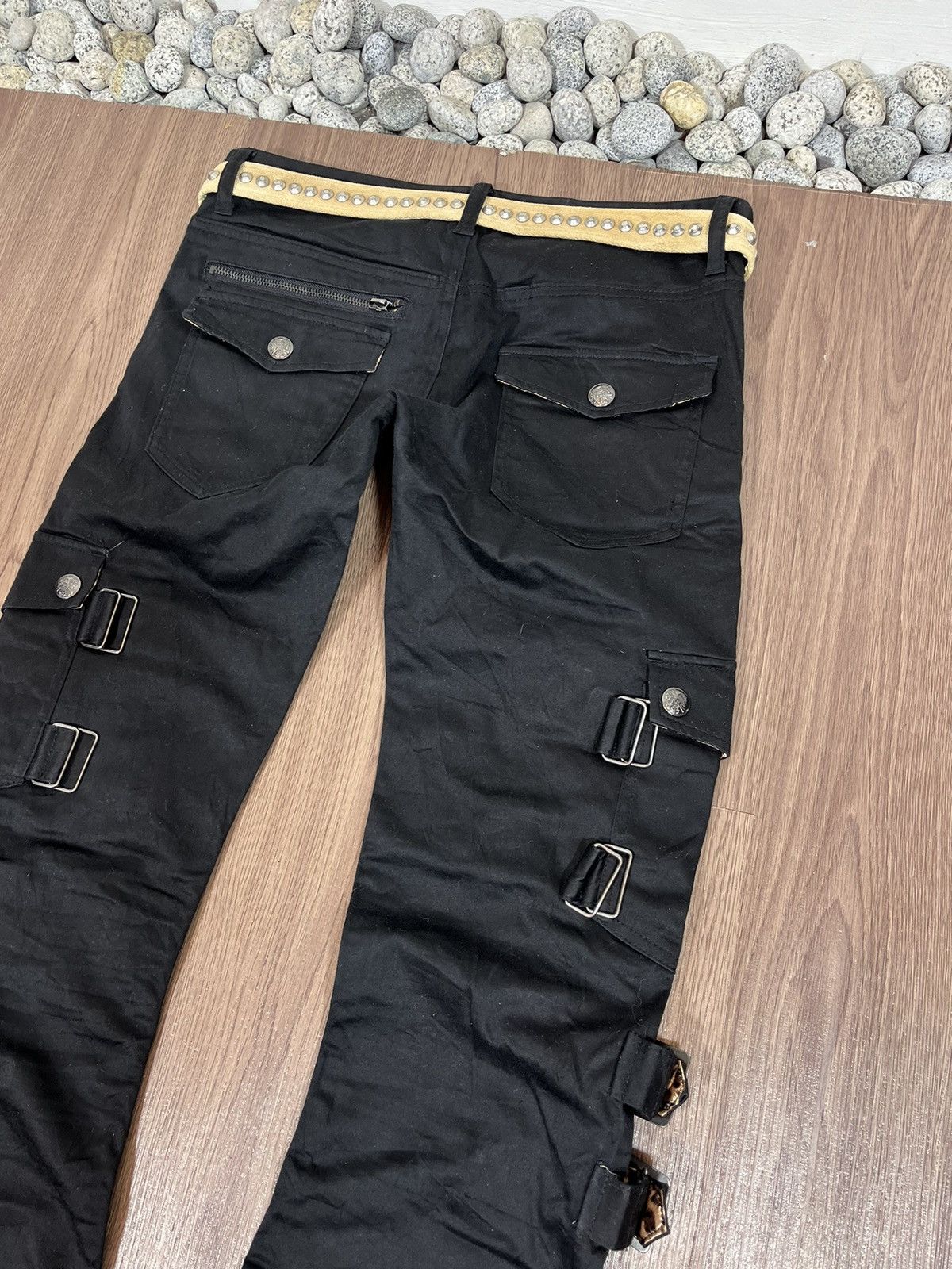 If Six Was Nine × Japanese Brand Berning Sho Leopard Strap Bondage Pants Size US 31 - 8 Thumbnail