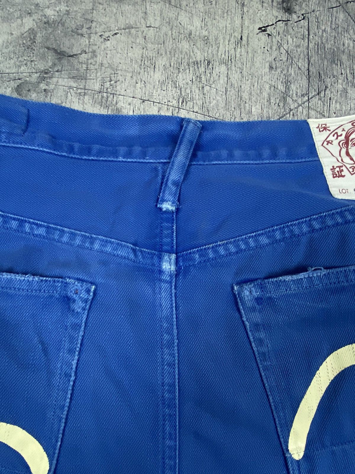 Evisu × Japanese Brand × Vintage Vintage Evisu Japanese Brand Y2K Denim Shorts Size US 32 / EU 48 - 6 Thumbnail